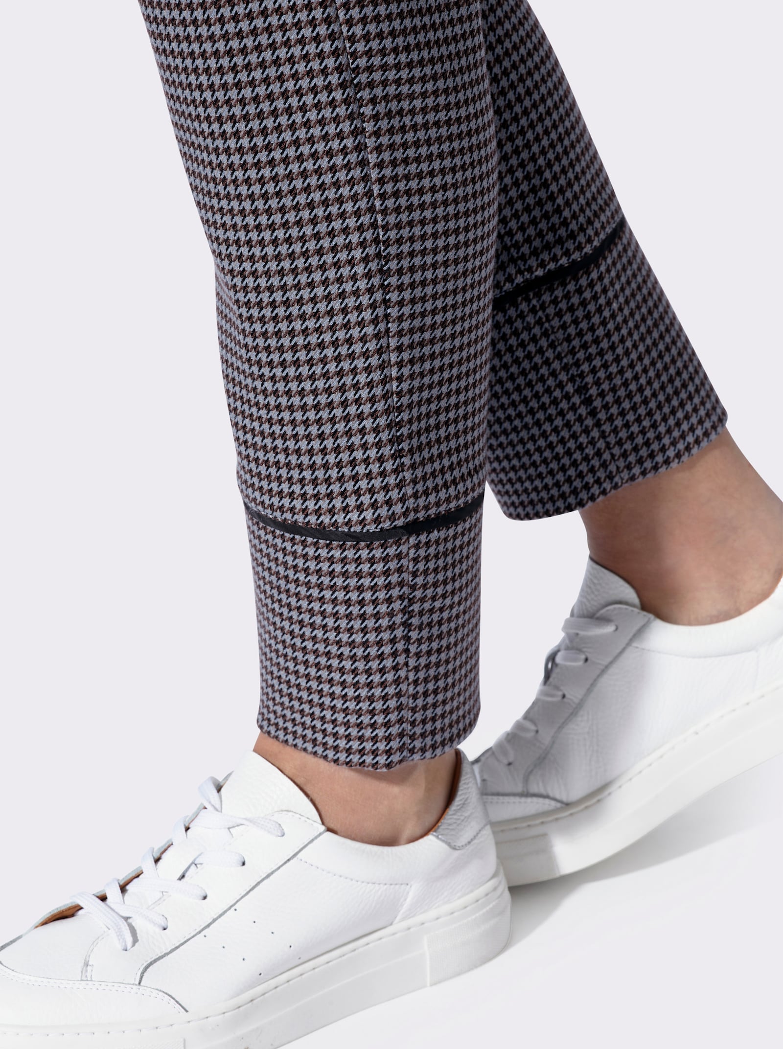 heine Schlupfhose mit Jacquard-Dessin - marine-bleu-gemustert