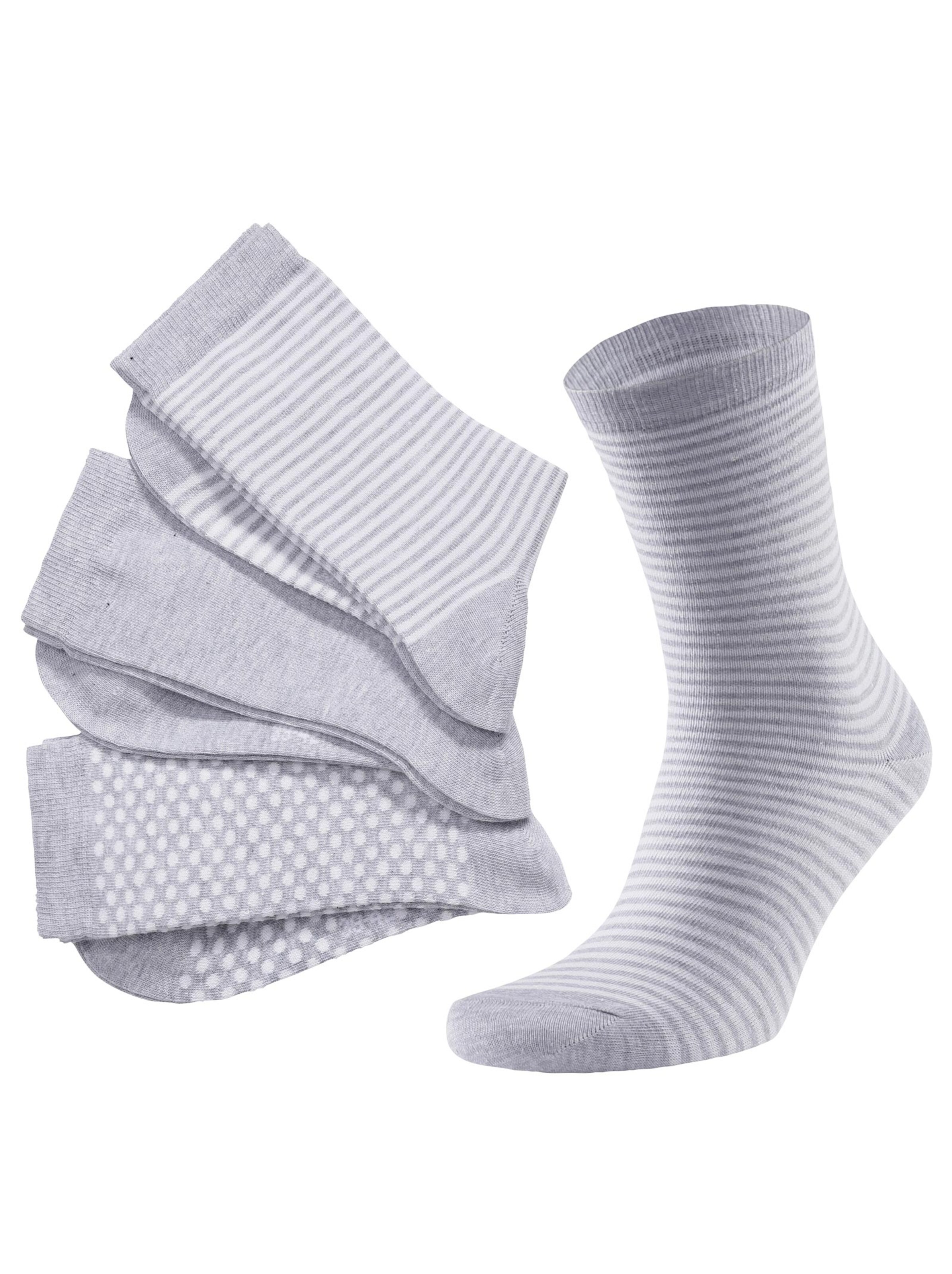 Damen-Socken - grau-meliert