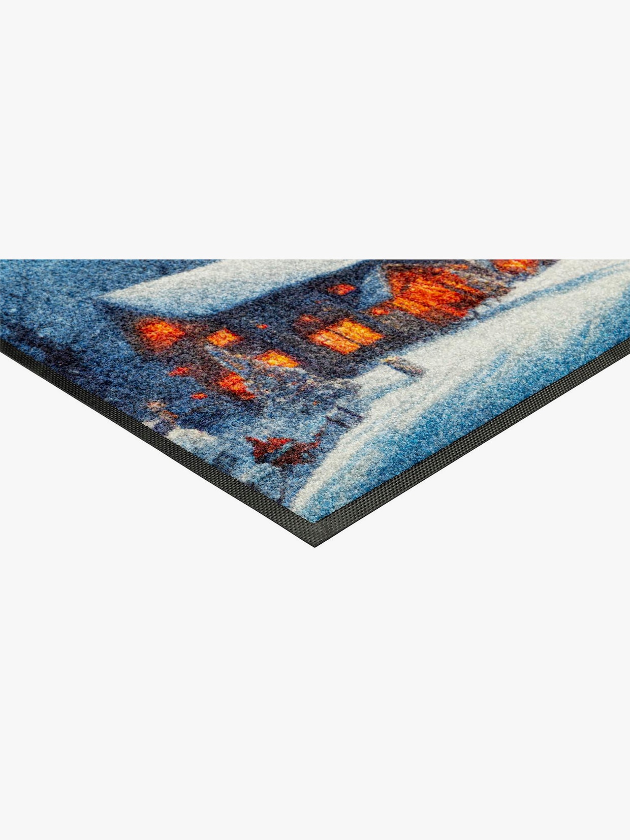wash+dry by Kleen-Tex Fußmatte - blau-bedruckt