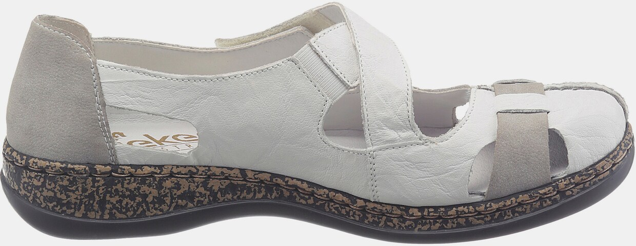 Rieker Slipper - weiß-grau