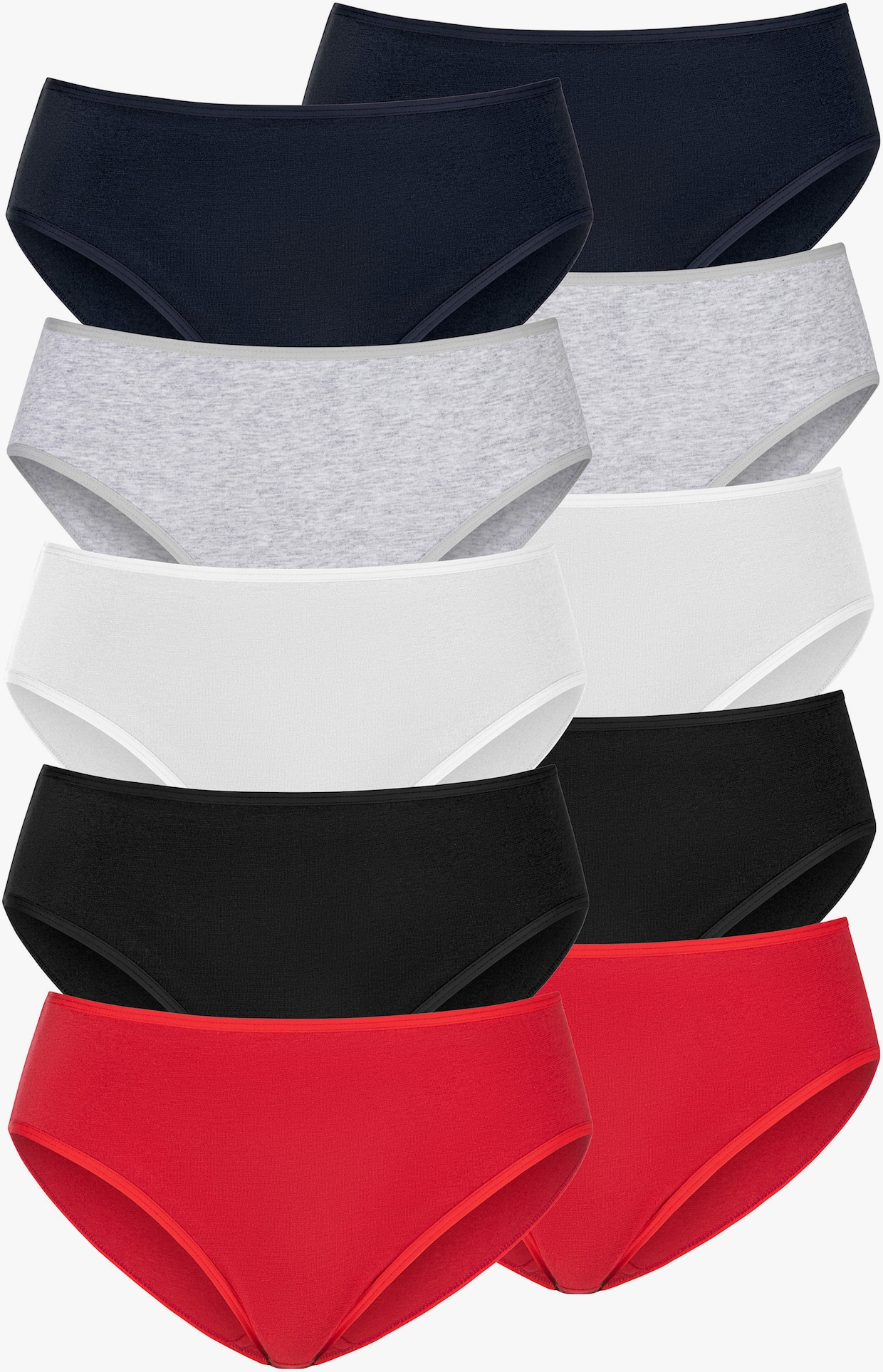petite fleur Jazz-Pants Slips - rot, schwarz, weiss, grau-meliert, navy