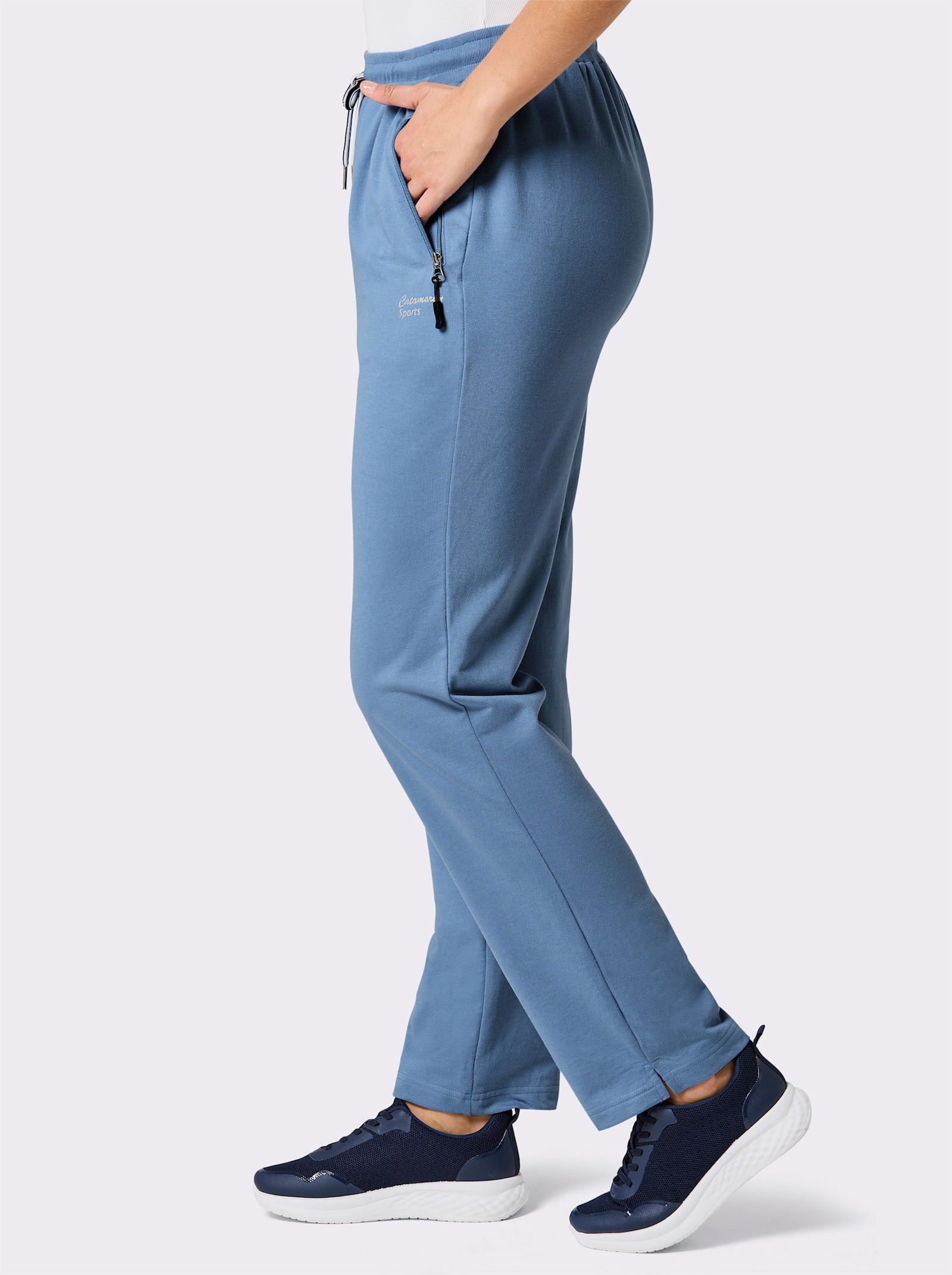 Catamaran Sports Freizeithose mit weitenregulierbarem Rundum-Dehnbund - mittelblau