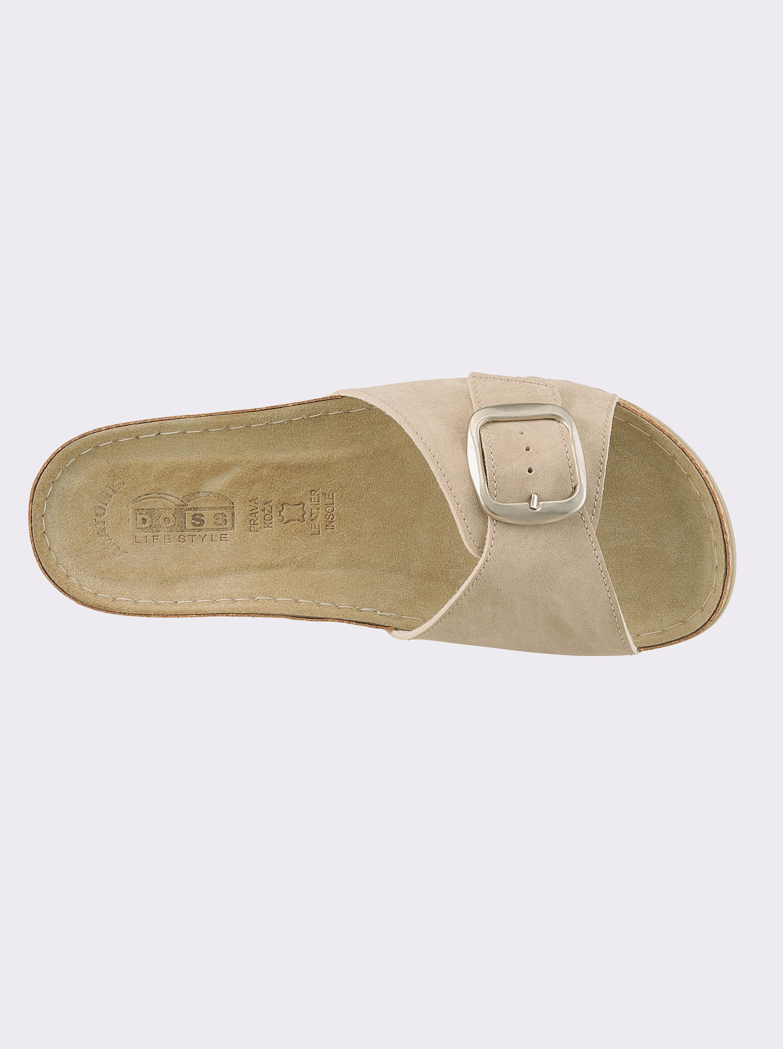 Pantolette mit weicher Polsterung - beige