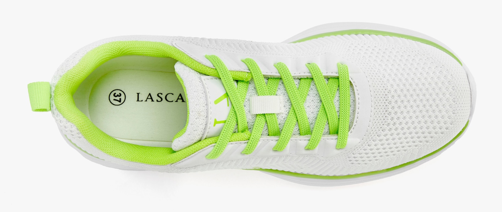 LASCANA Sneaker - weiß/limone