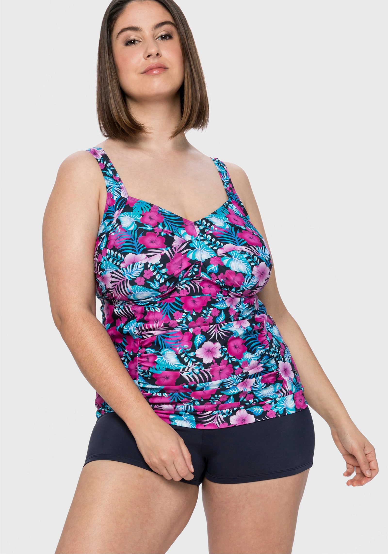 sheego Badeshorts mit Shaping-Effekt - marine