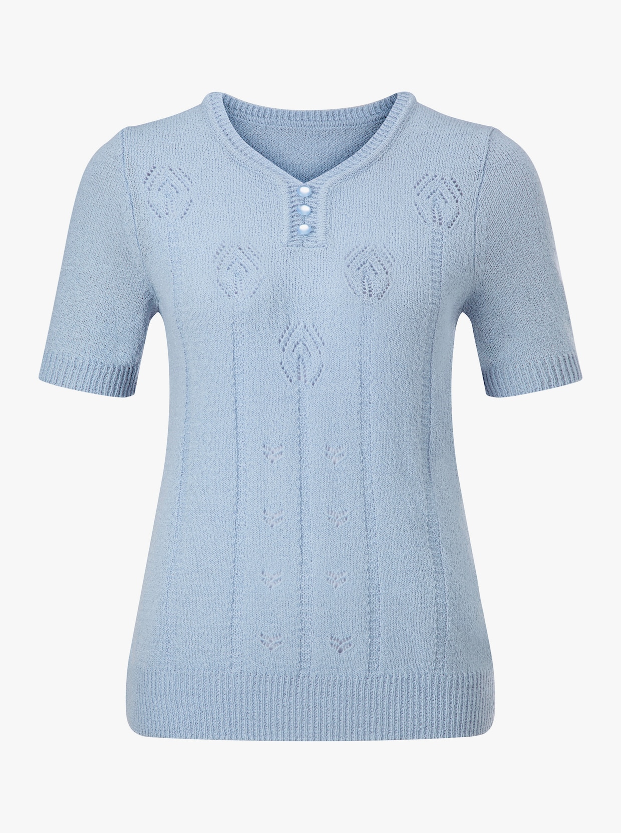 Pullover met V-hals - bleu