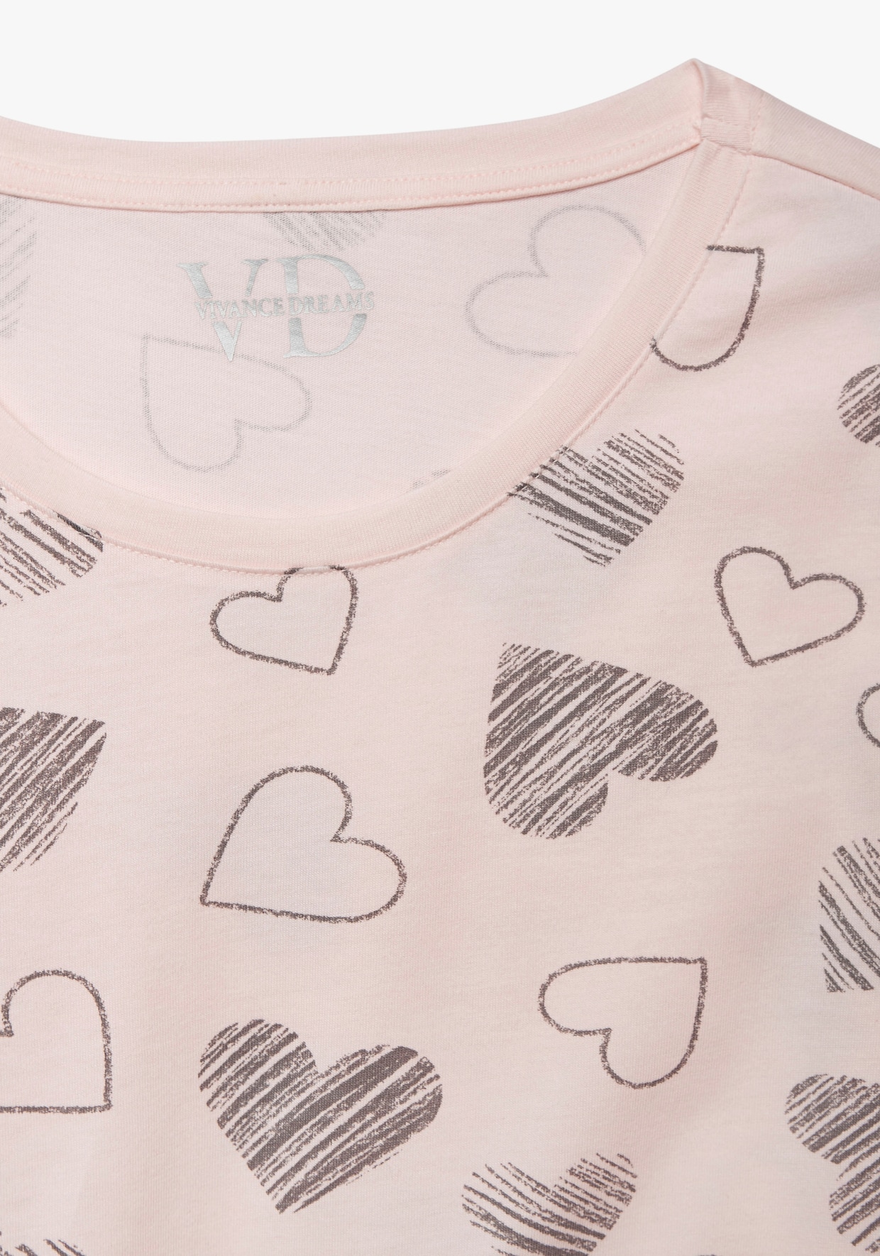Vivance Dreams Chemise de nuit - rose/gris