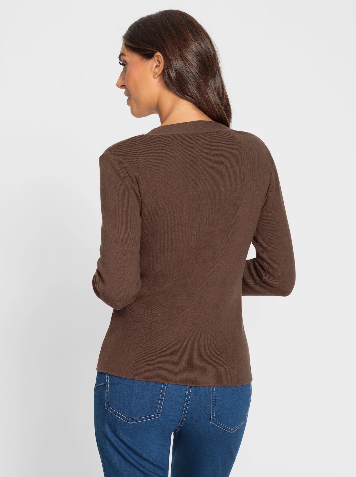 heine Pullover met lange mouwen - chocolade