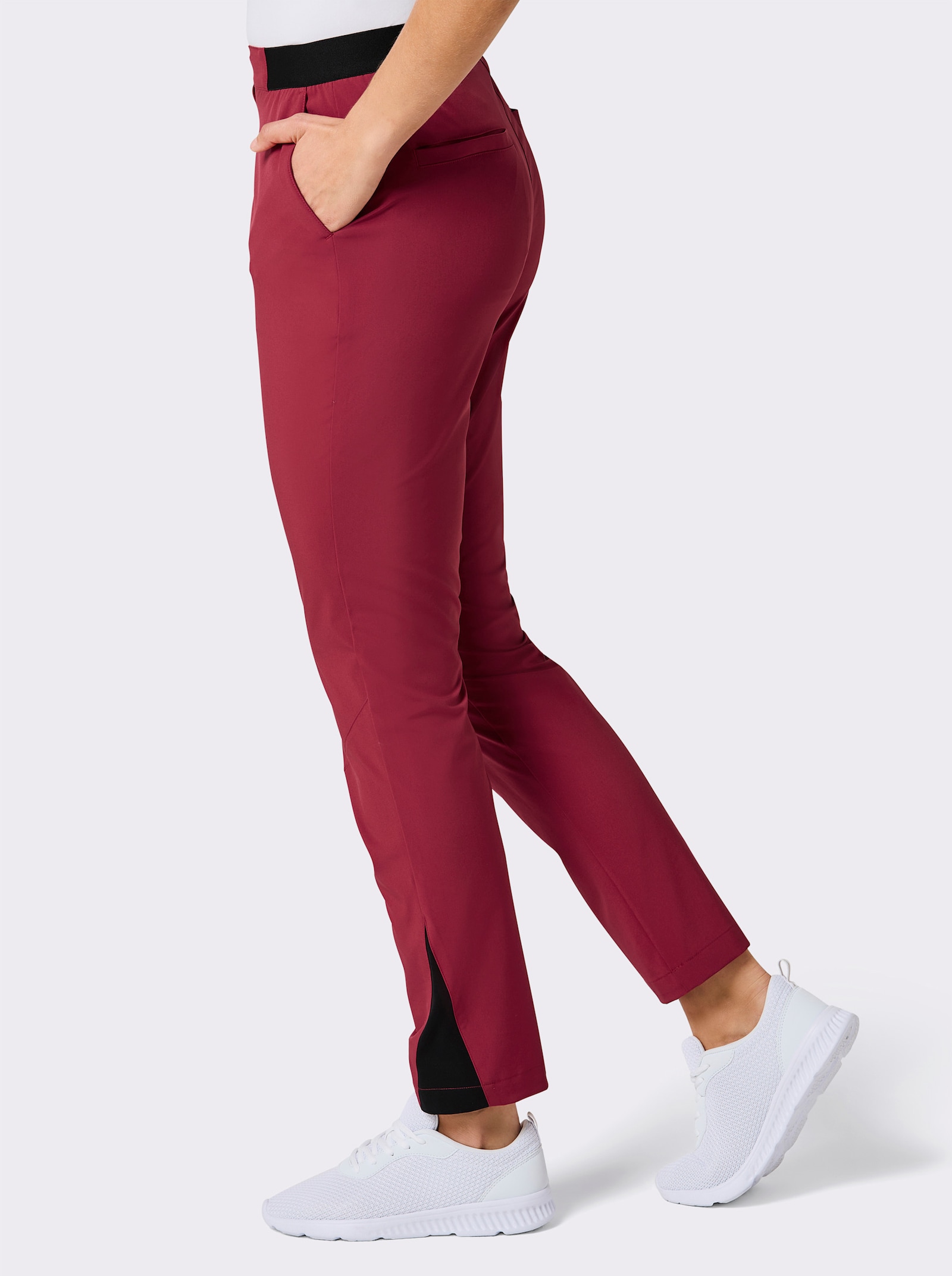 Catamaran Sports Trekkinghose mit Leistentaschen hinten - kirsche