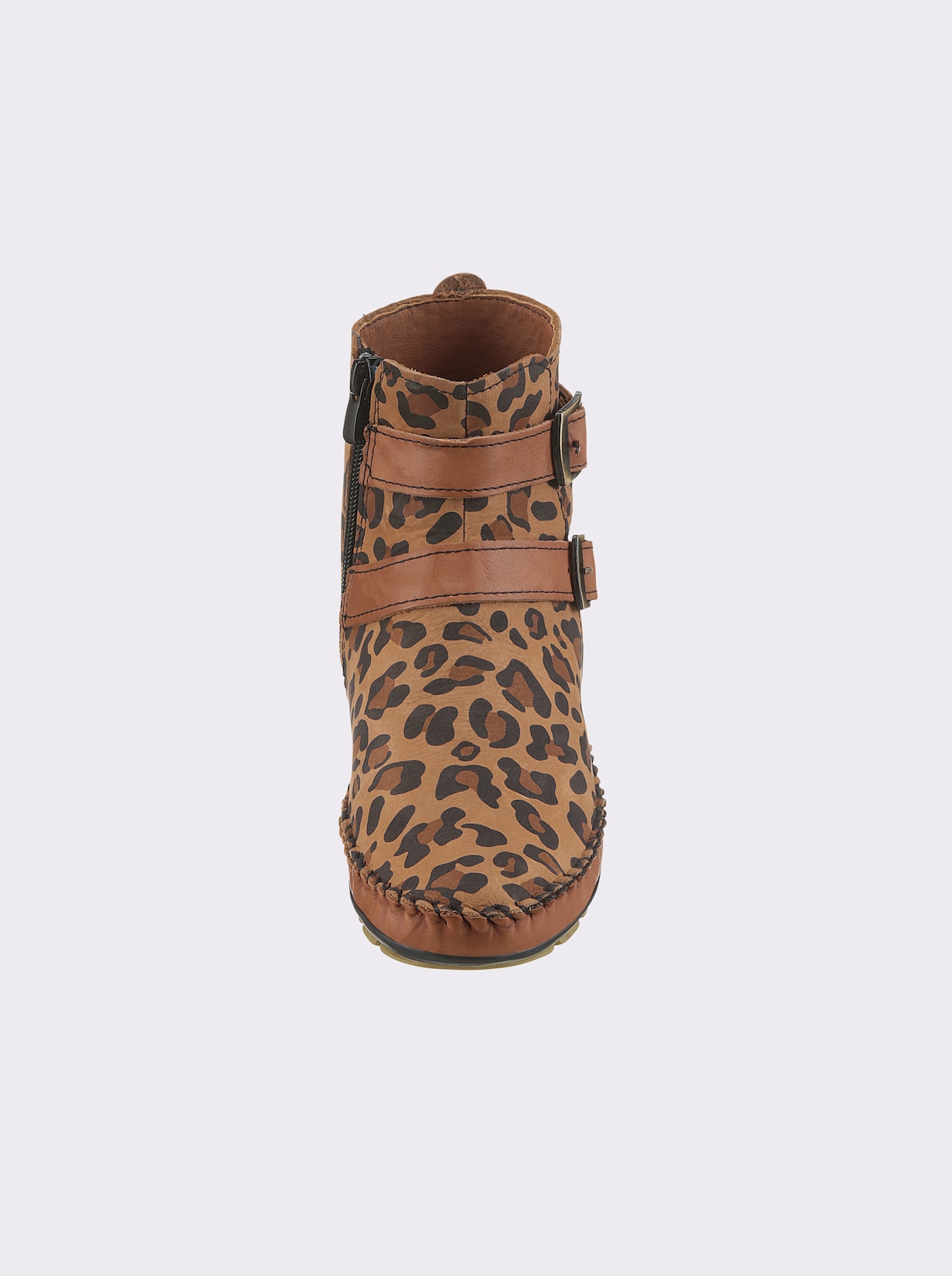 Gemini Laarsje - cognac geprint