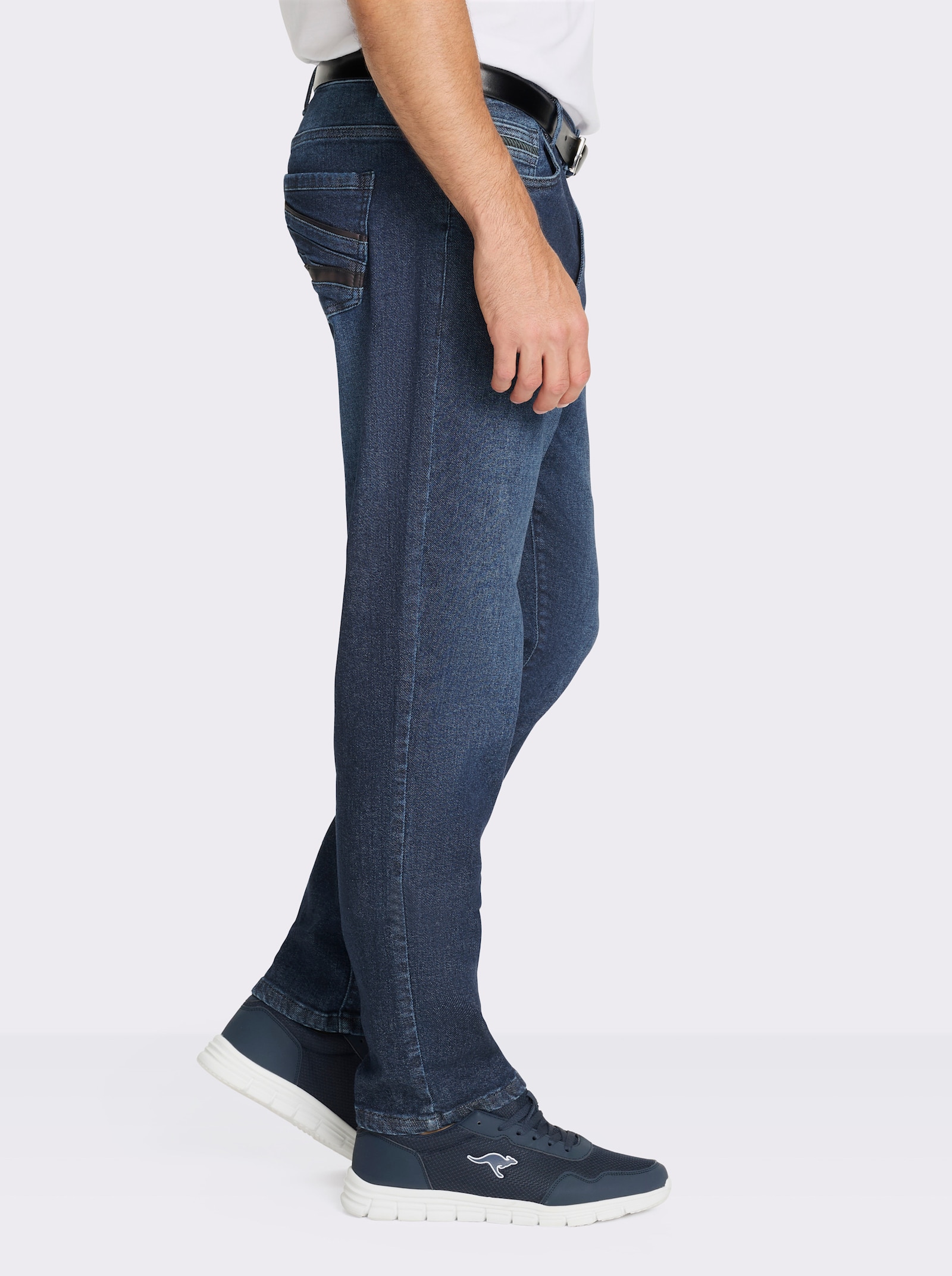 Marco Donati 5-Pocket-Jeans in Baumwoll-Stretch-Qualität - blue-stone-washed