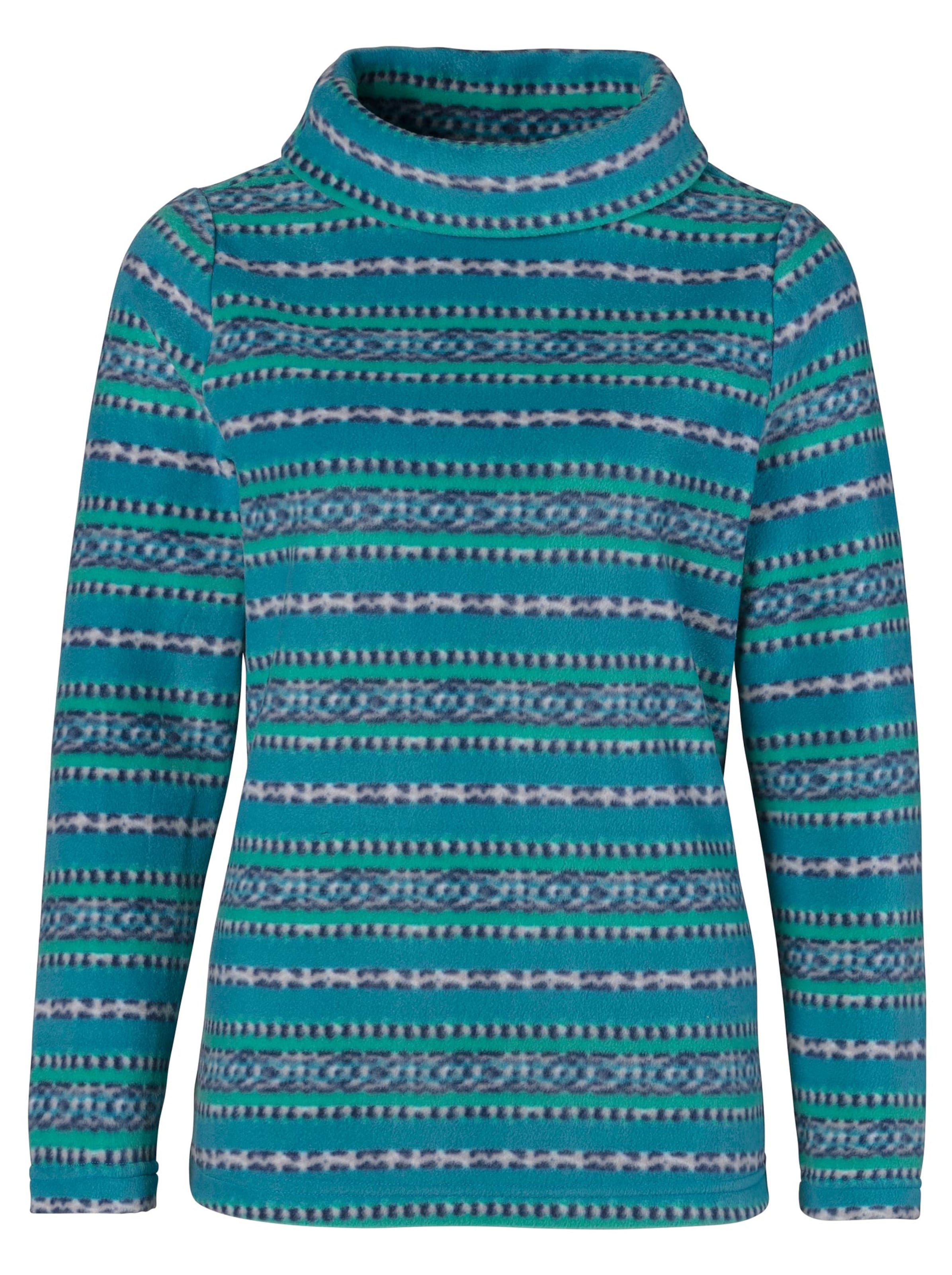 Fleece-Shirt - aquapetrol-bedruckt