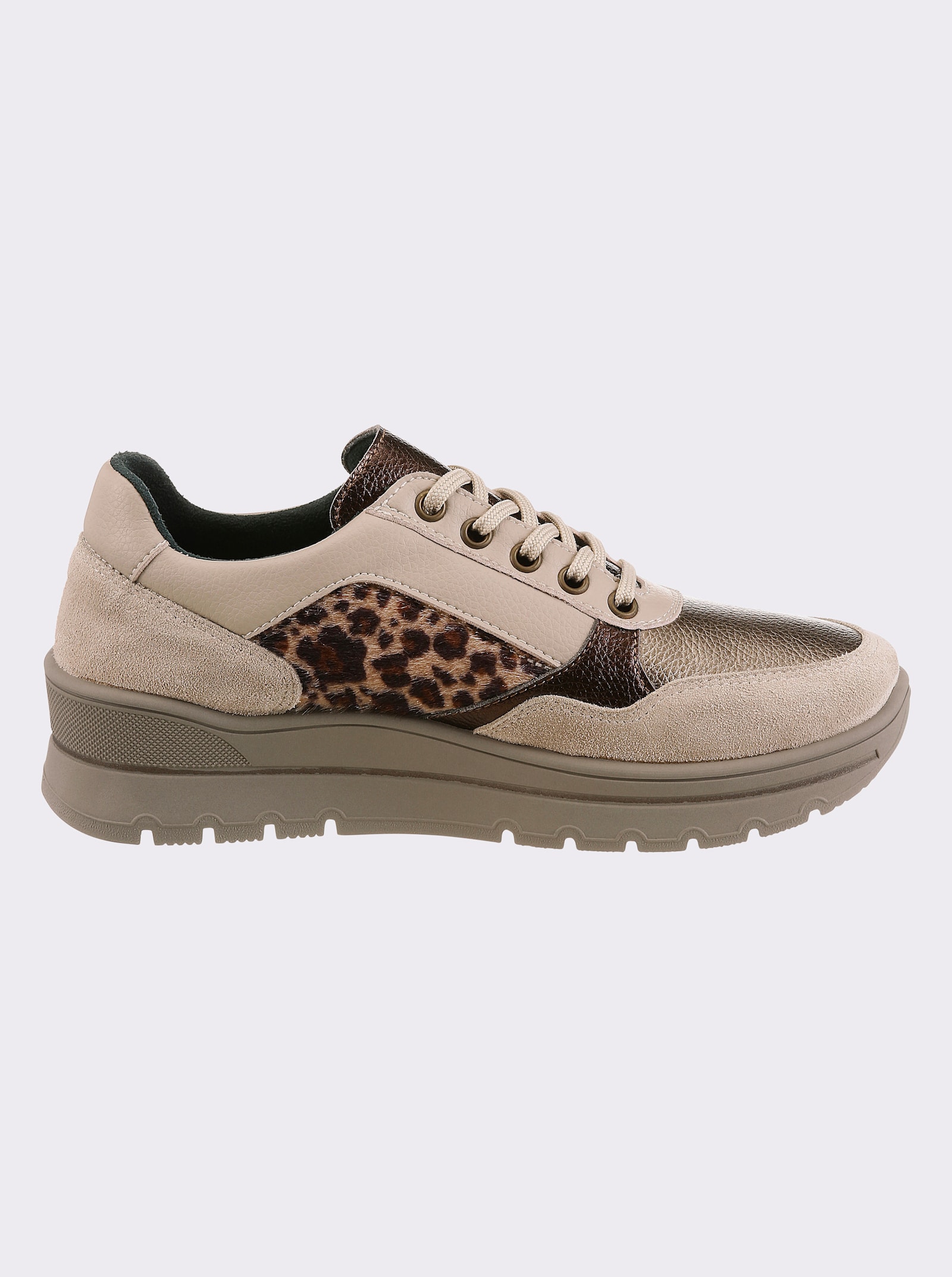 heine Sneaker - stein-leo-metallicfarben