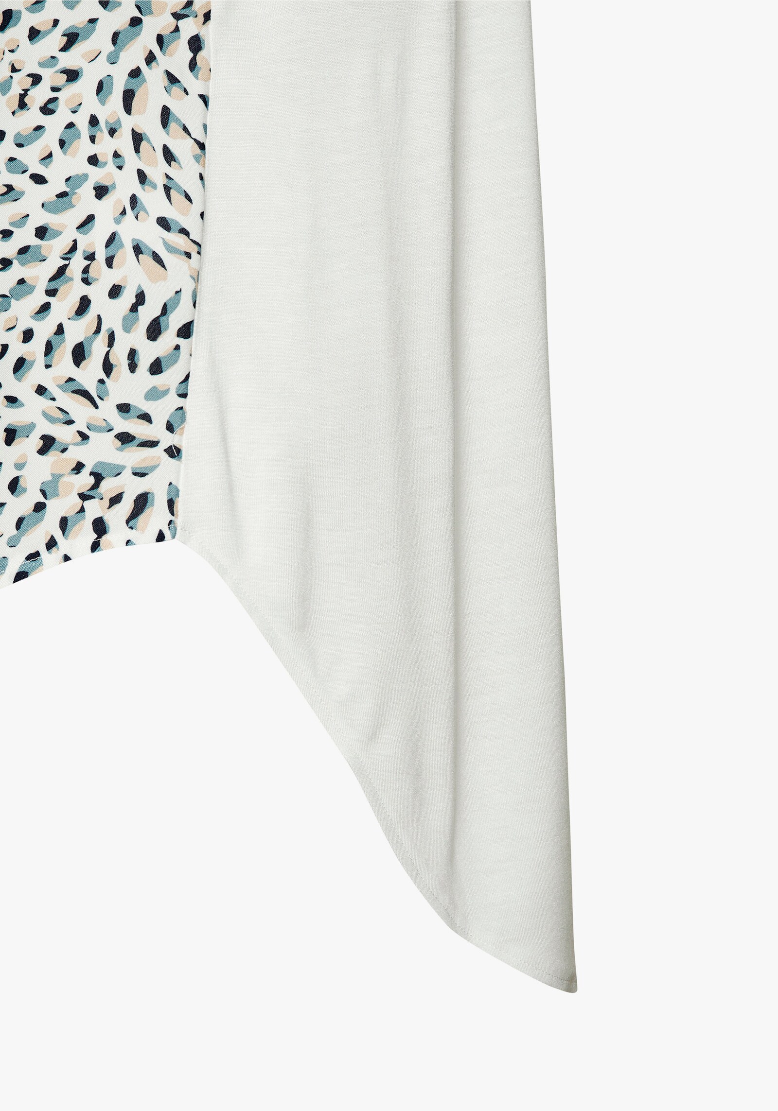 Beachtime Longshirt - weiß-blau bedruckt