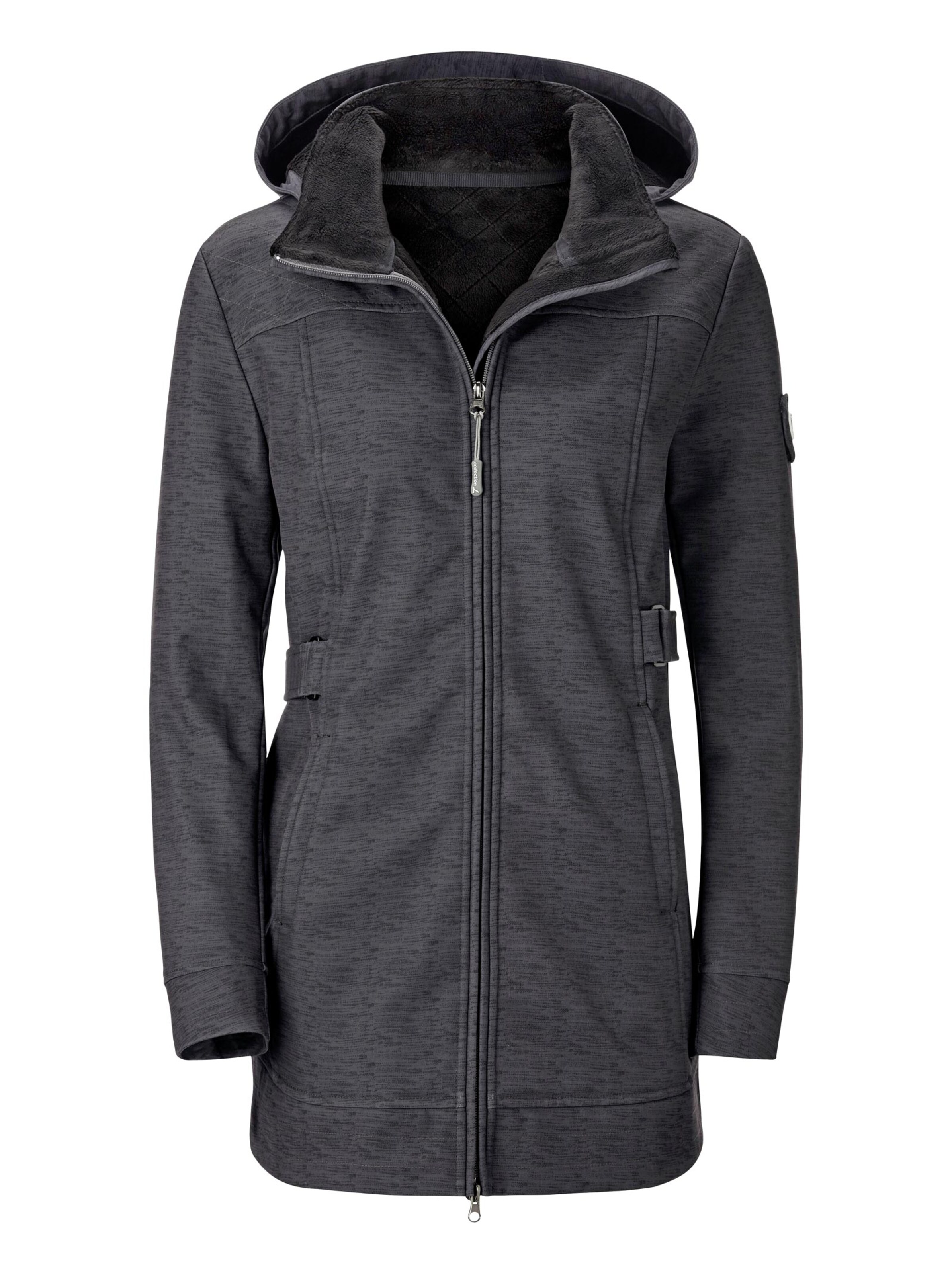Collection L Softshell-Jacke - dunkelgrau-meliert