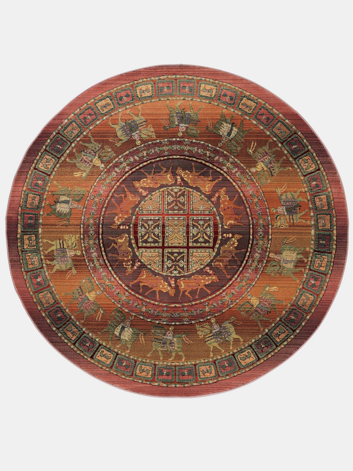 heine home Webteppich - bunt-terracotta