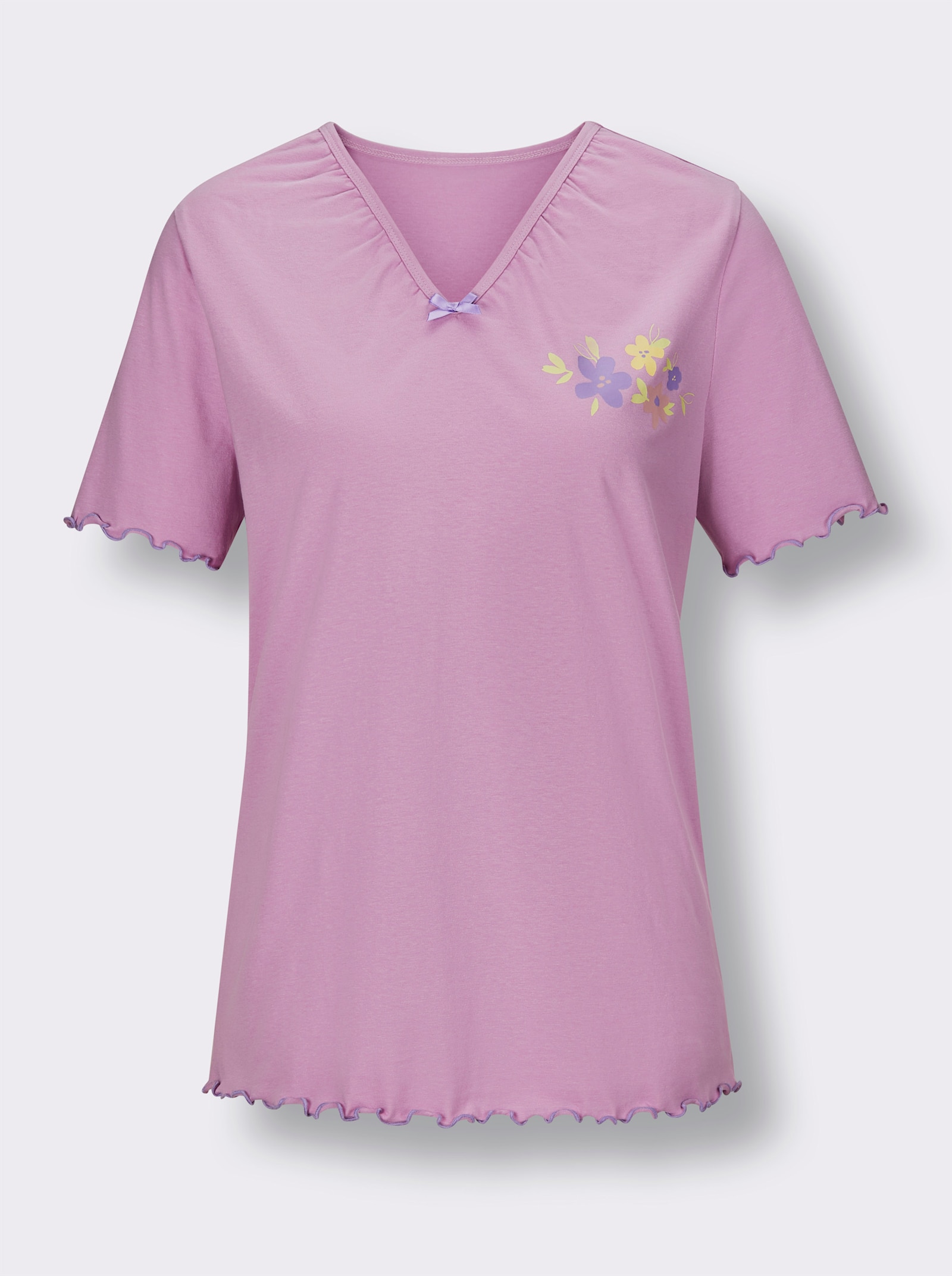 wäschepur Capri-Anzüge - weiss-orchidee-bedruckt + orchidee