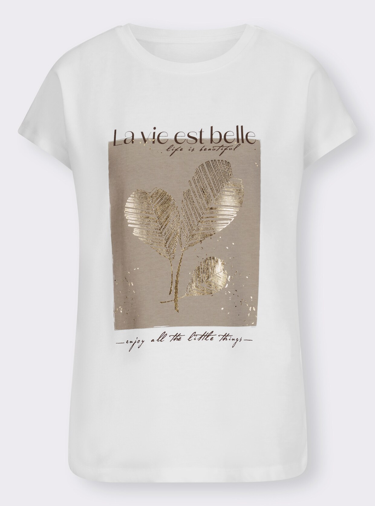 heine Shirt met print - ecru