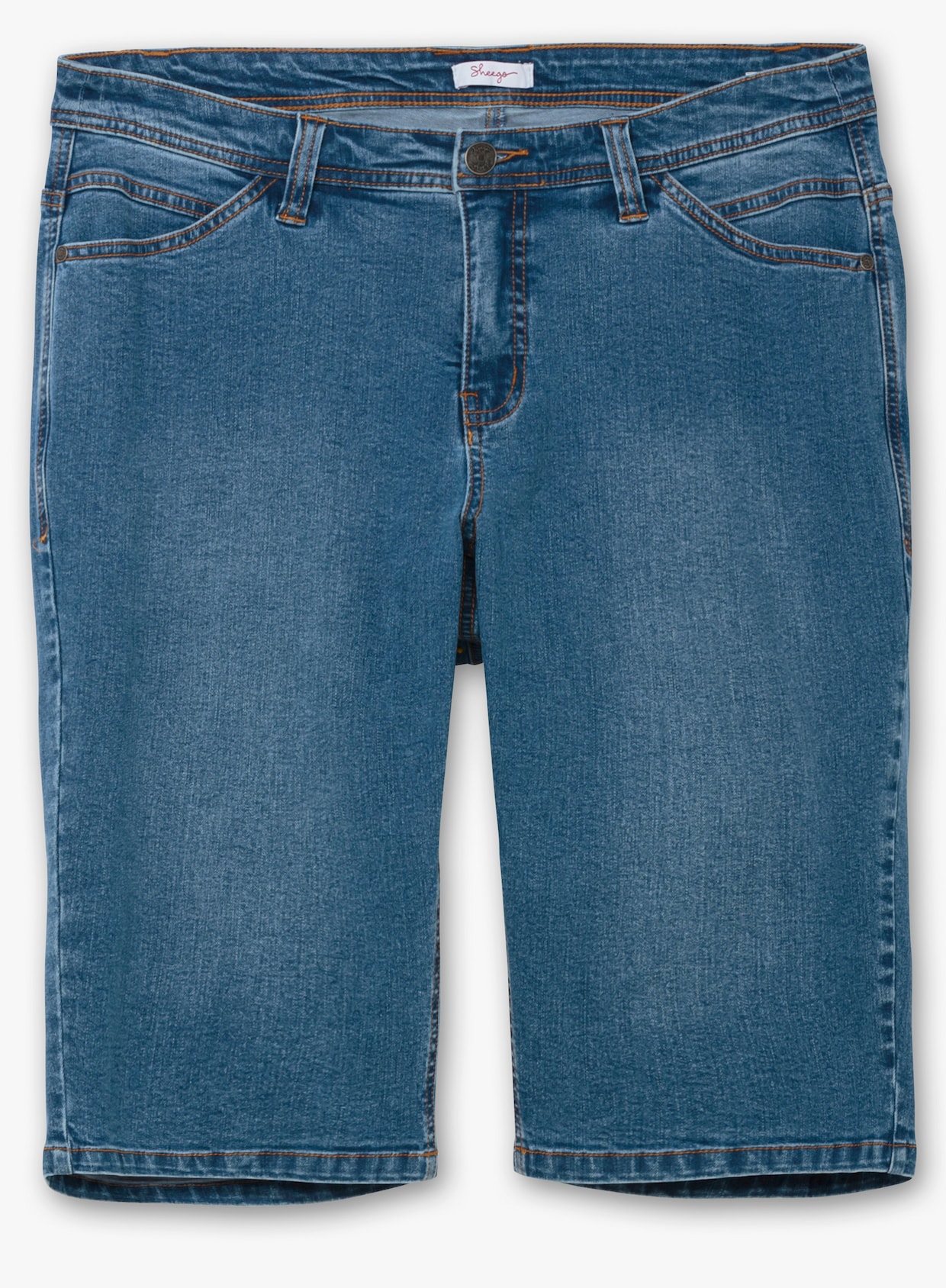 sheego Jeansbermudas - blue denim