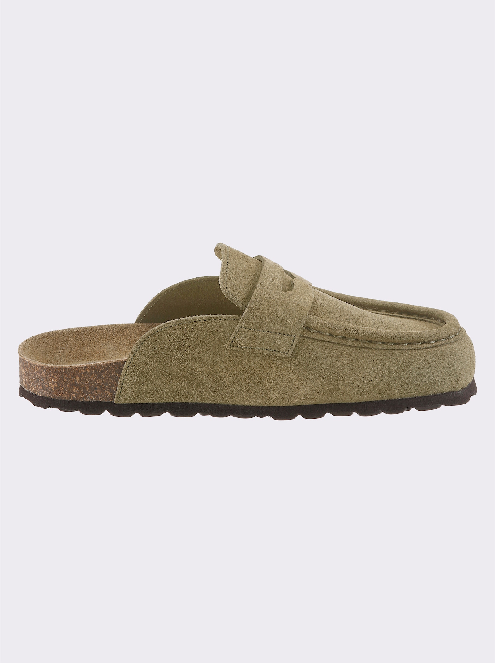 heine Pantolette im Sabot-Stil - khaki