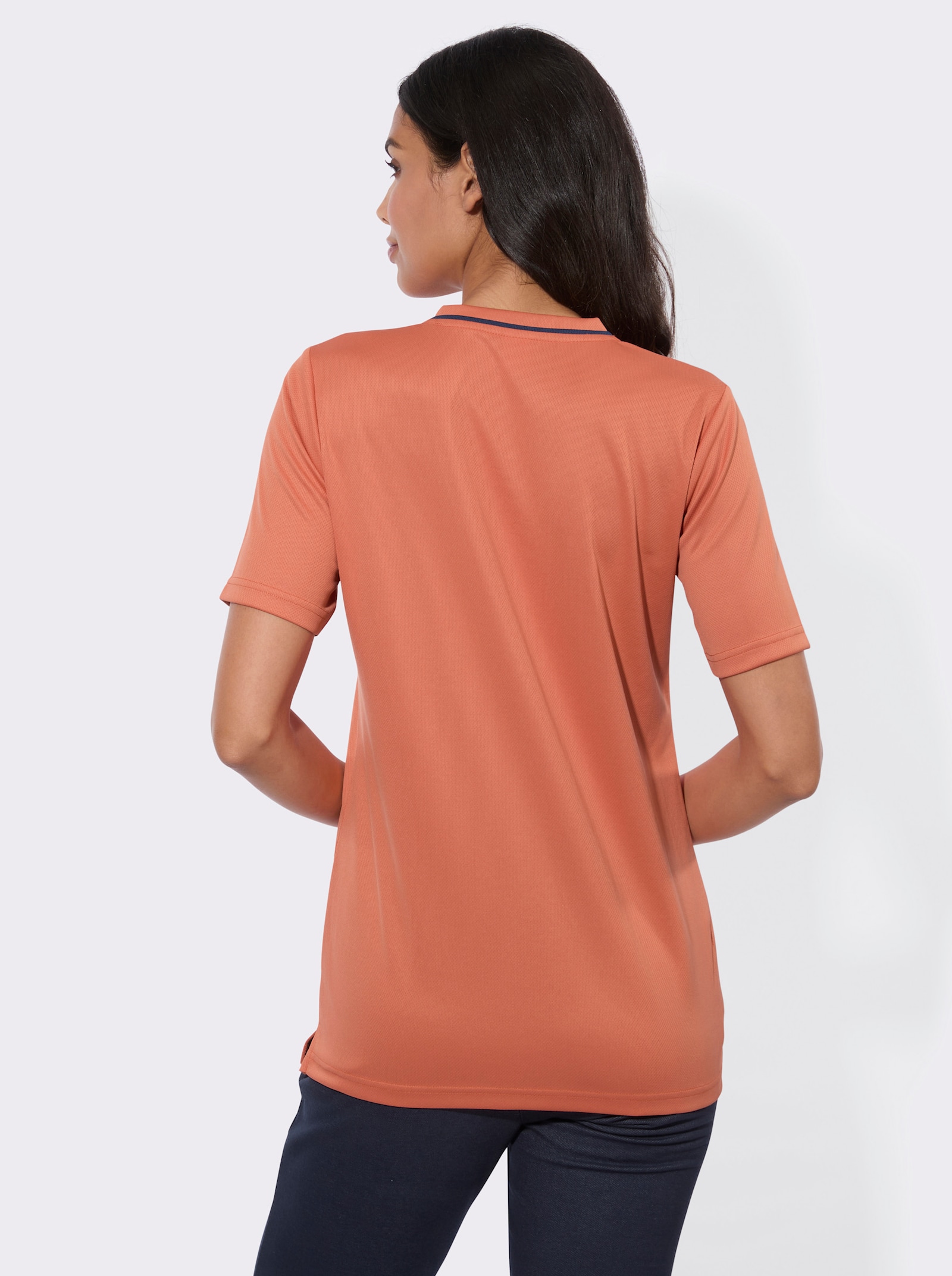Funktionsshirt in atmungsaktiver Qualität - papaya