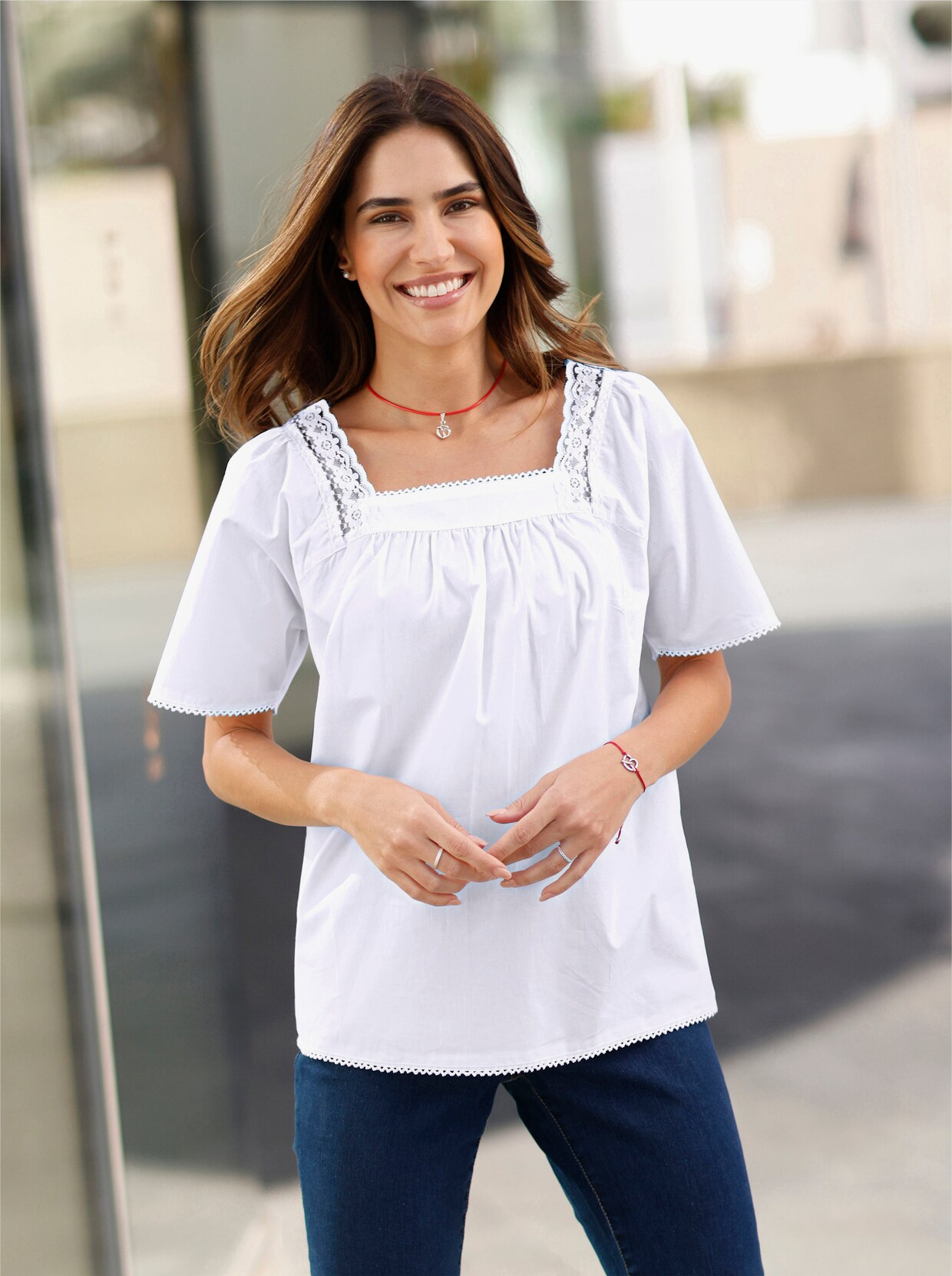 Comfortabele blouse - wit