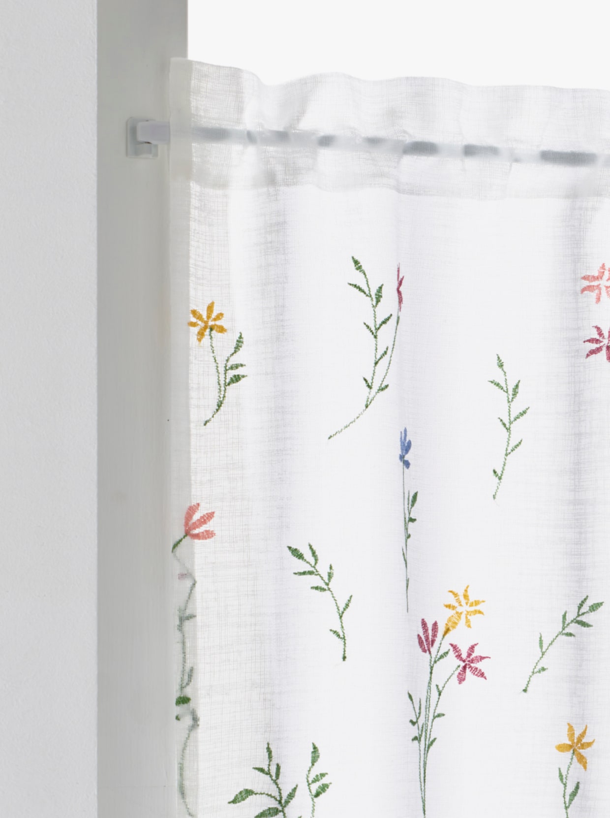 heine home Glasgordijn - wit-gekleurd