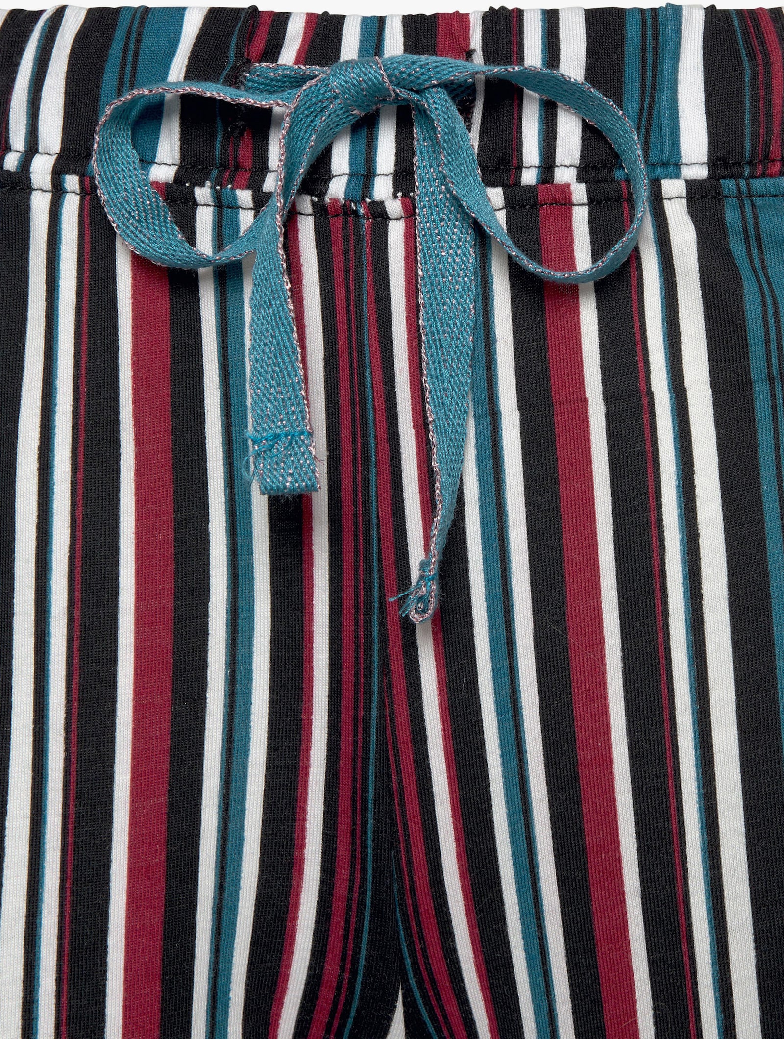 s.Oliver Schlafhose - blau-gestreift-weinrot