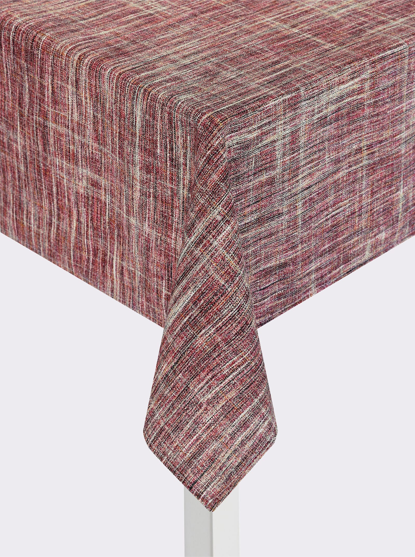 Tischdecke - rot-gemustert