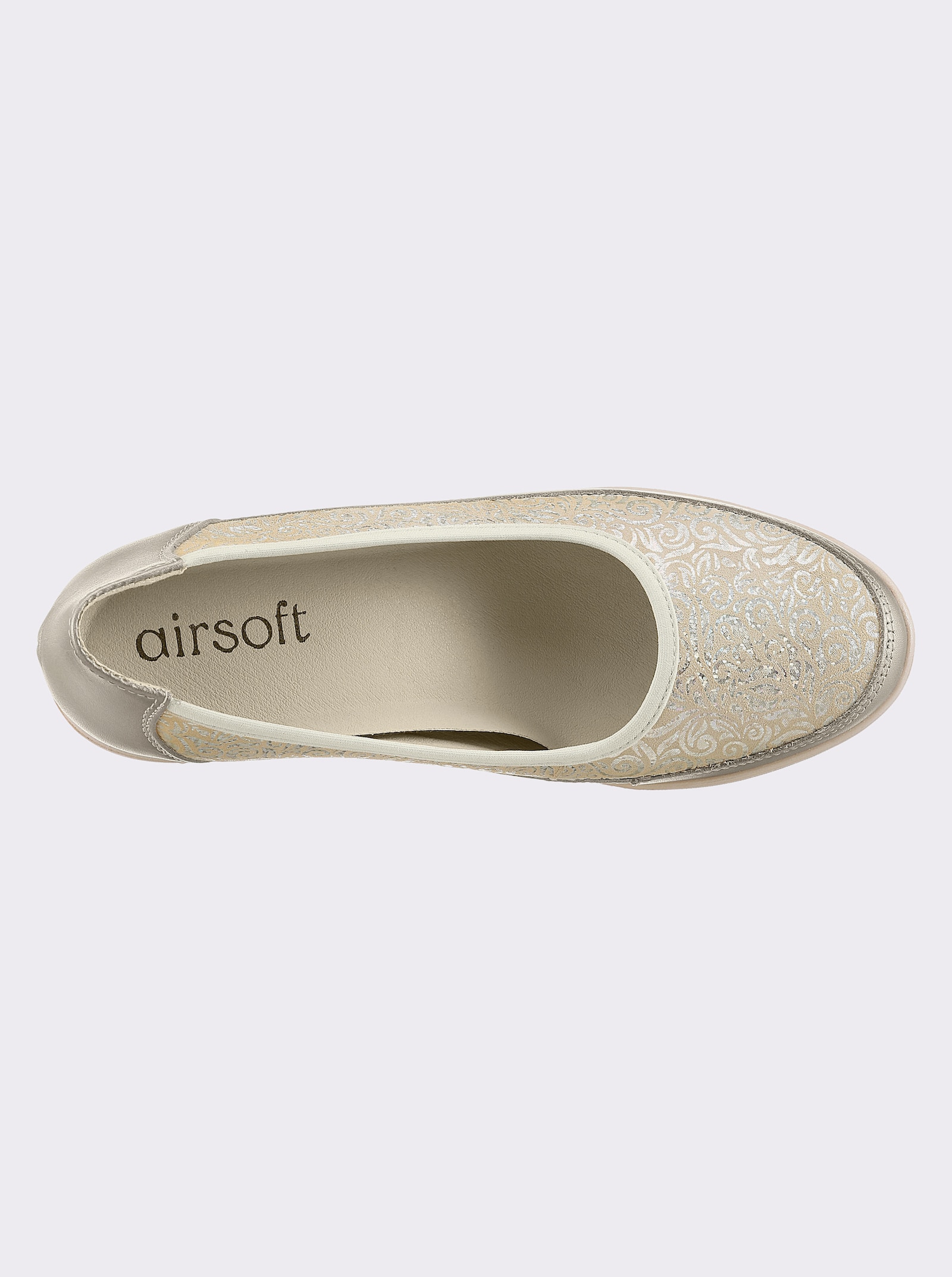 airsoft comfort+ Ballerina - beige-gemustert