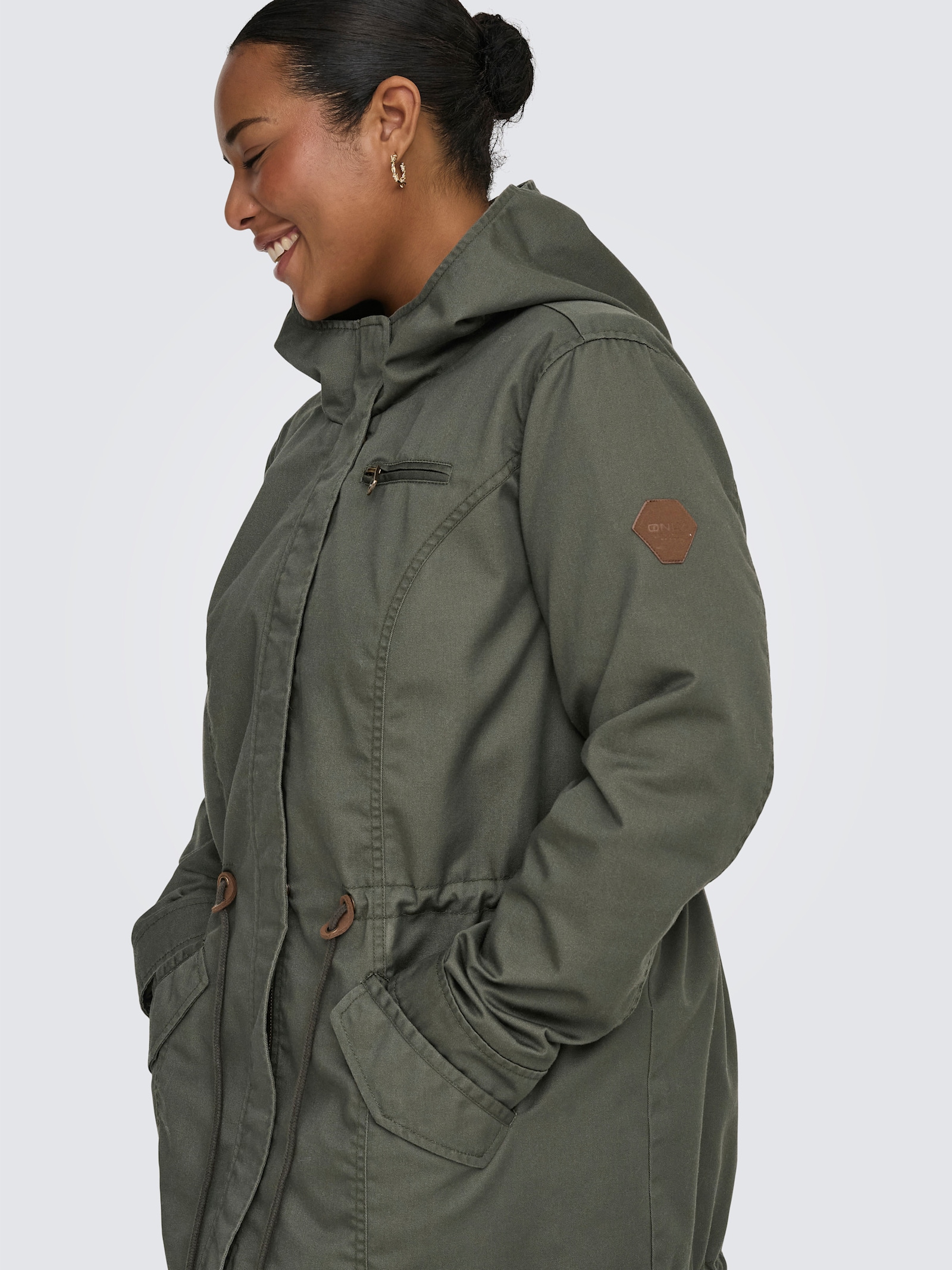 ONLY CARMAKOMA Parka - kambaba