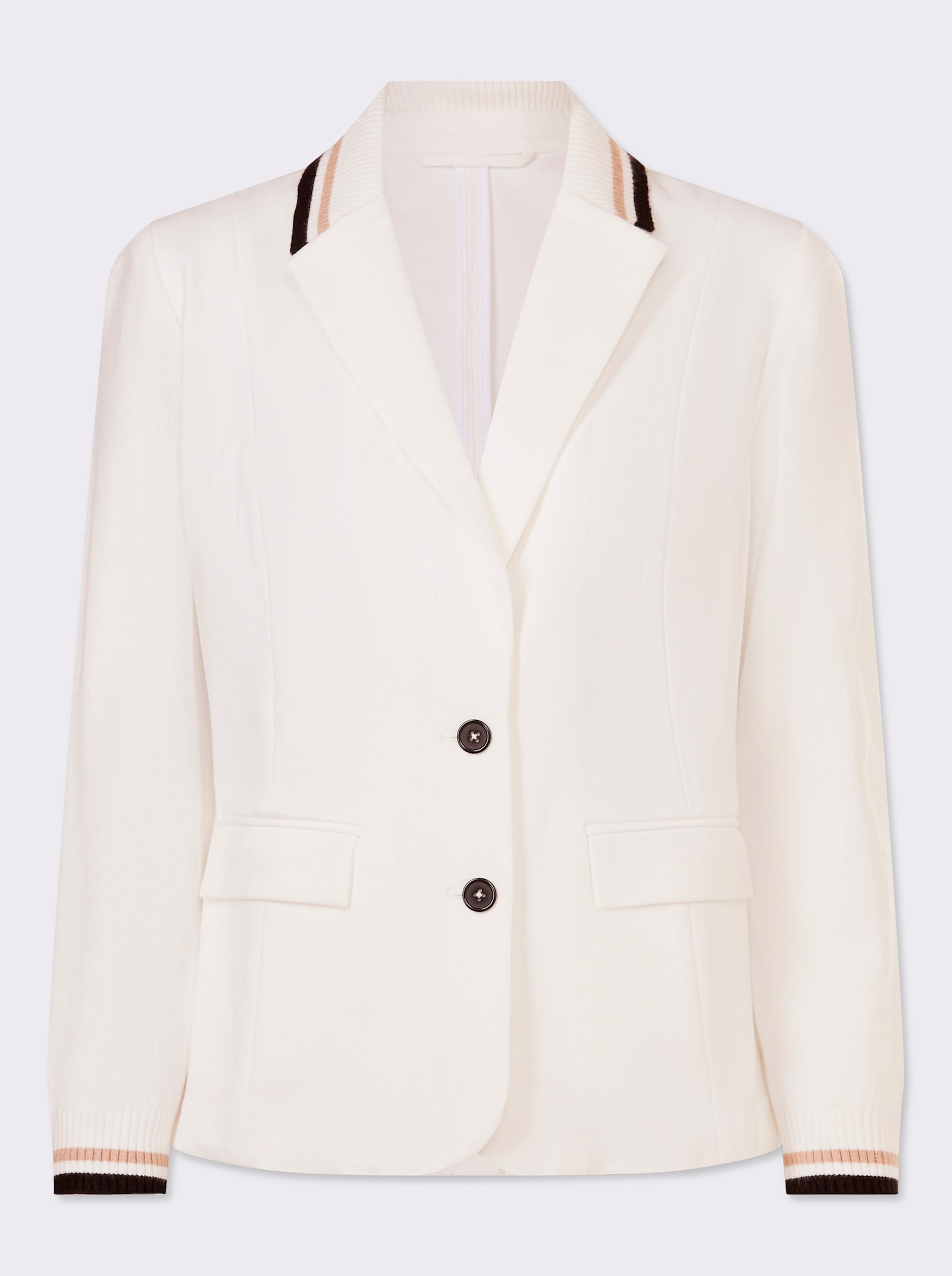 heine Jerseyblazer mit Schulterpolstern - ecru