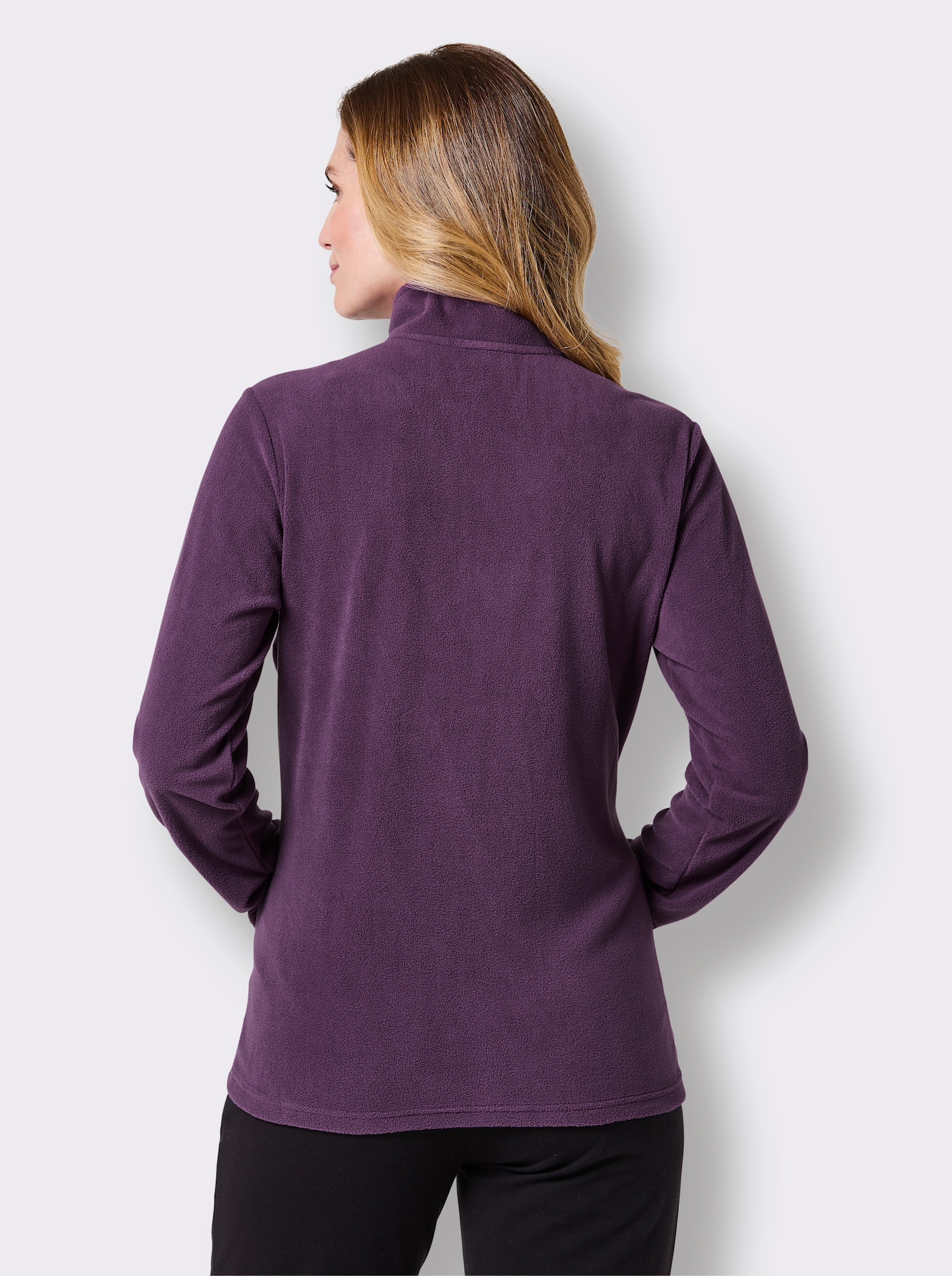 Catamaran Sports Fleeceshirt mit 2 Leistentaschen - traube