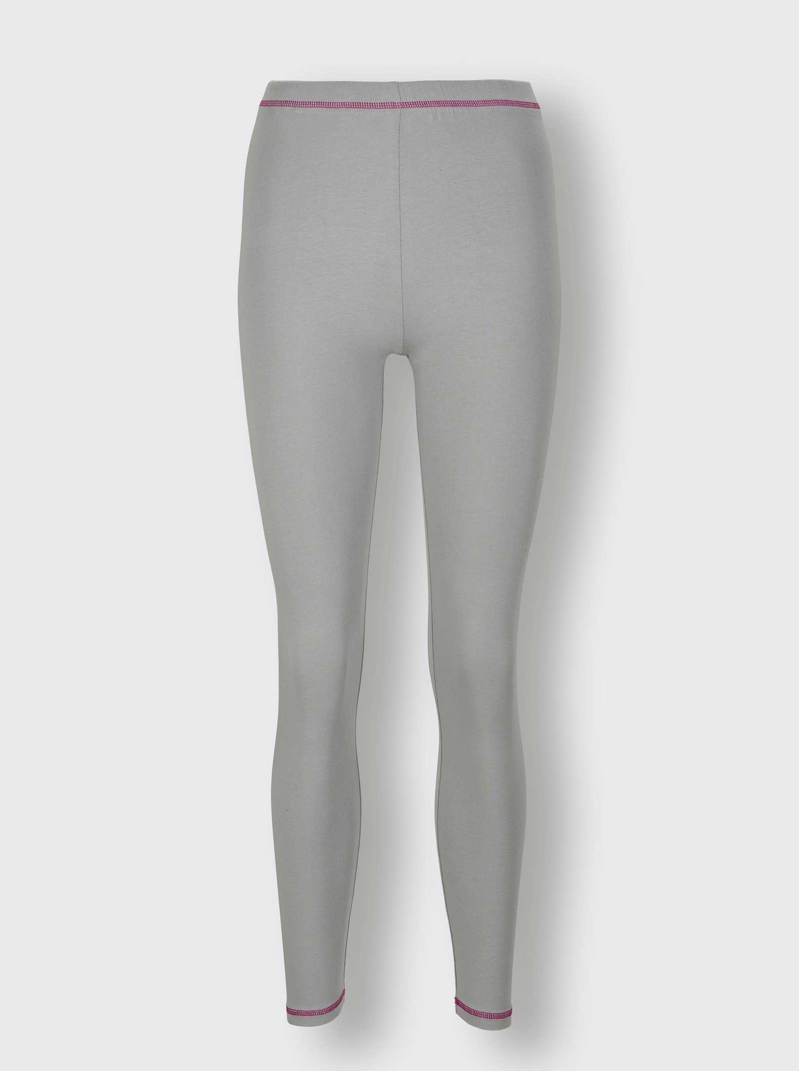 wäschepur Leggings - steingrau-magenta