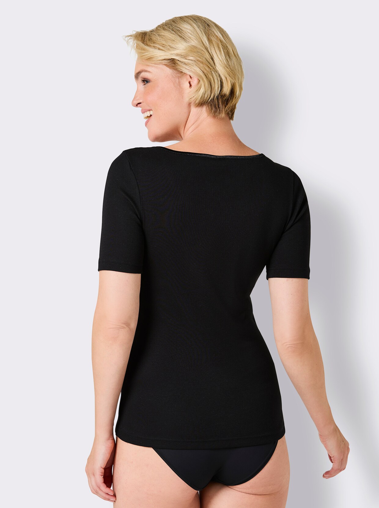 wäschepur Blazershirt - schwarz