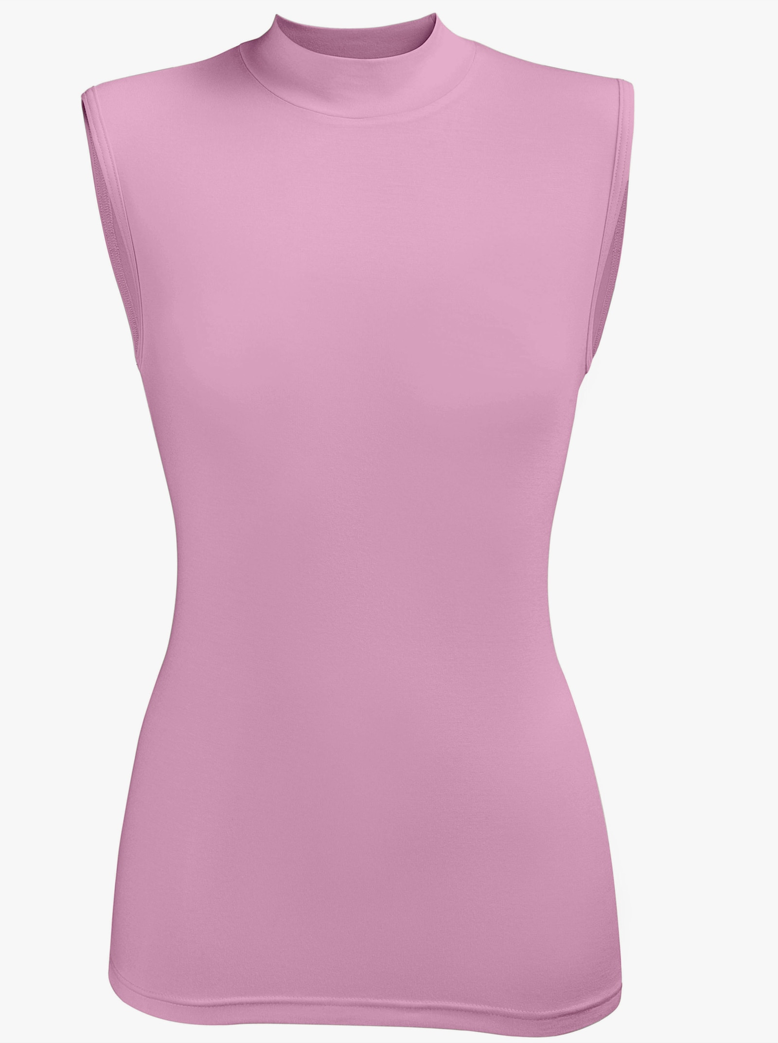 wäschepur Shirt met opstaande kraag van modal - orchidee