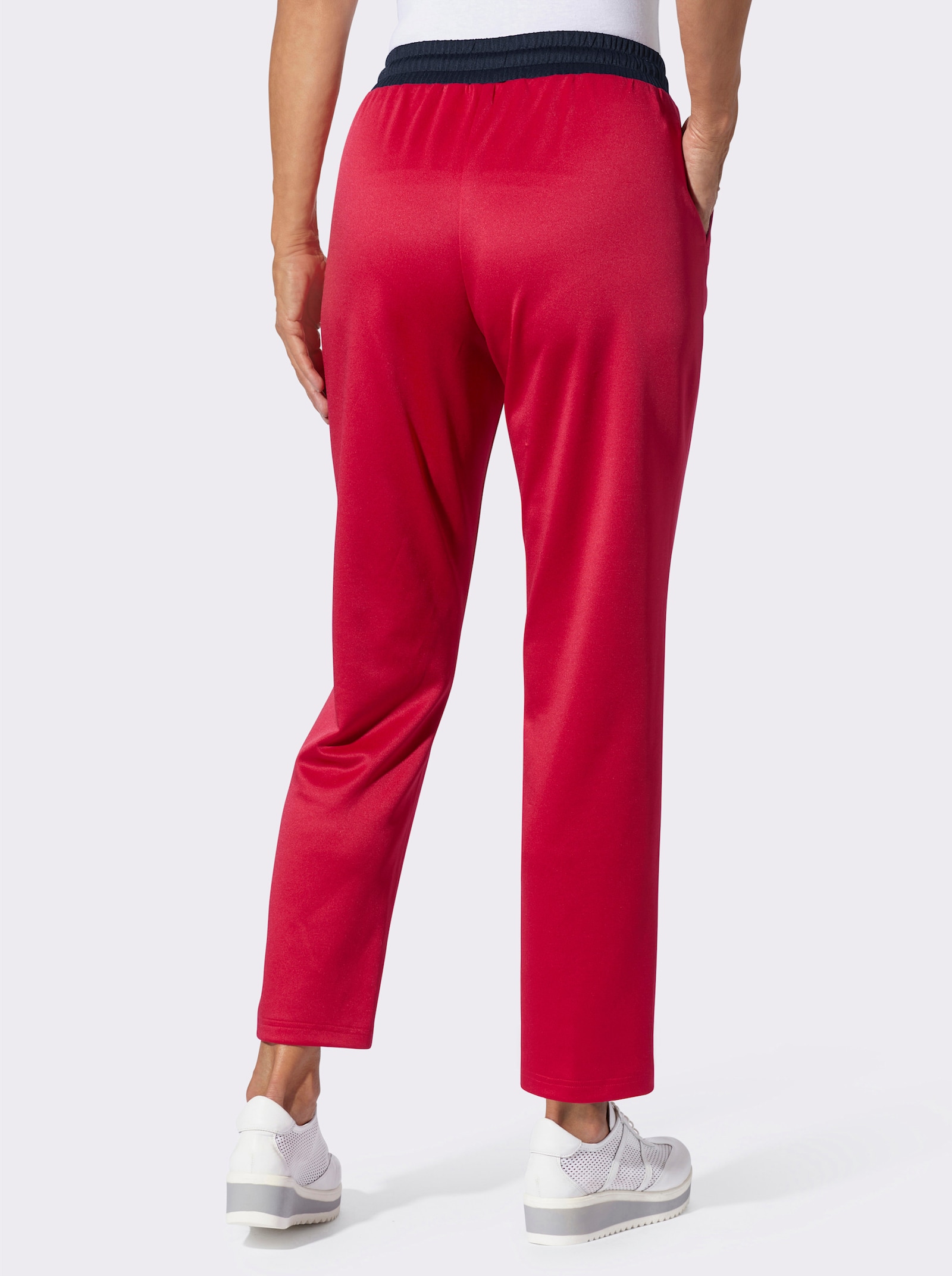 Sweathose mit Rundum-Dehnbund - rot