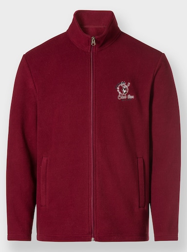 Marco Donati Fleece-Jacke - dunkelrot