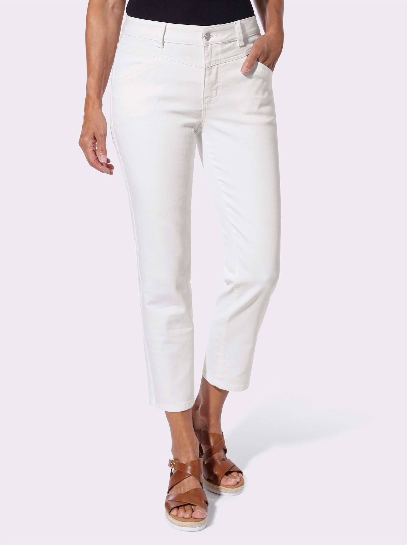 7/8-Jeans in Stretch-Qualität - ecru