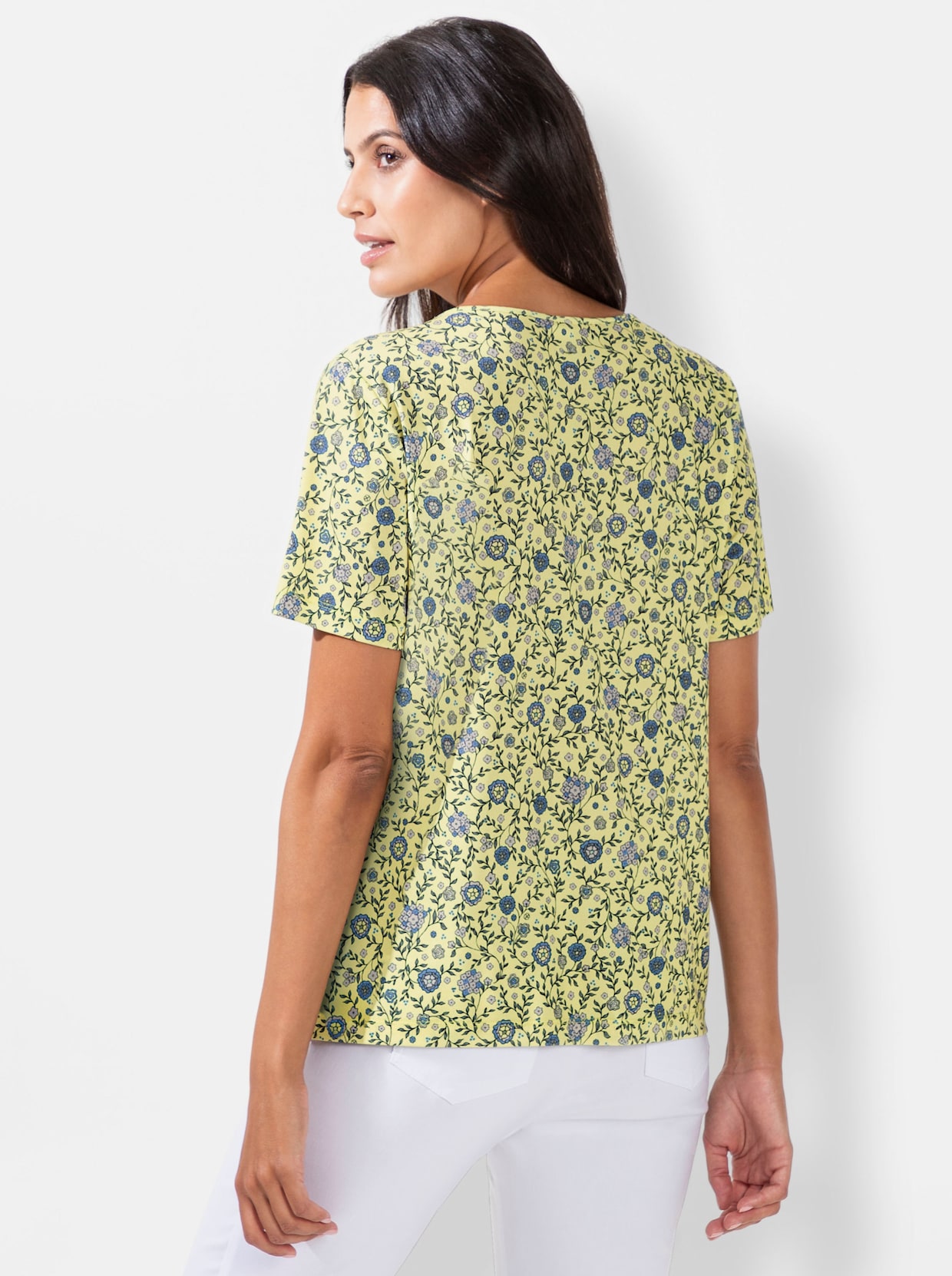 T-shirt imprimé - citron-bleu jean imprimé