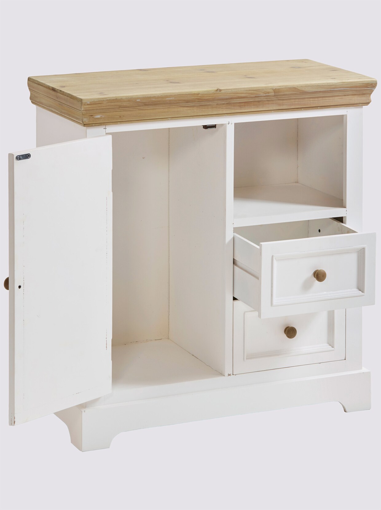 heine home Kommode - weiß-natur