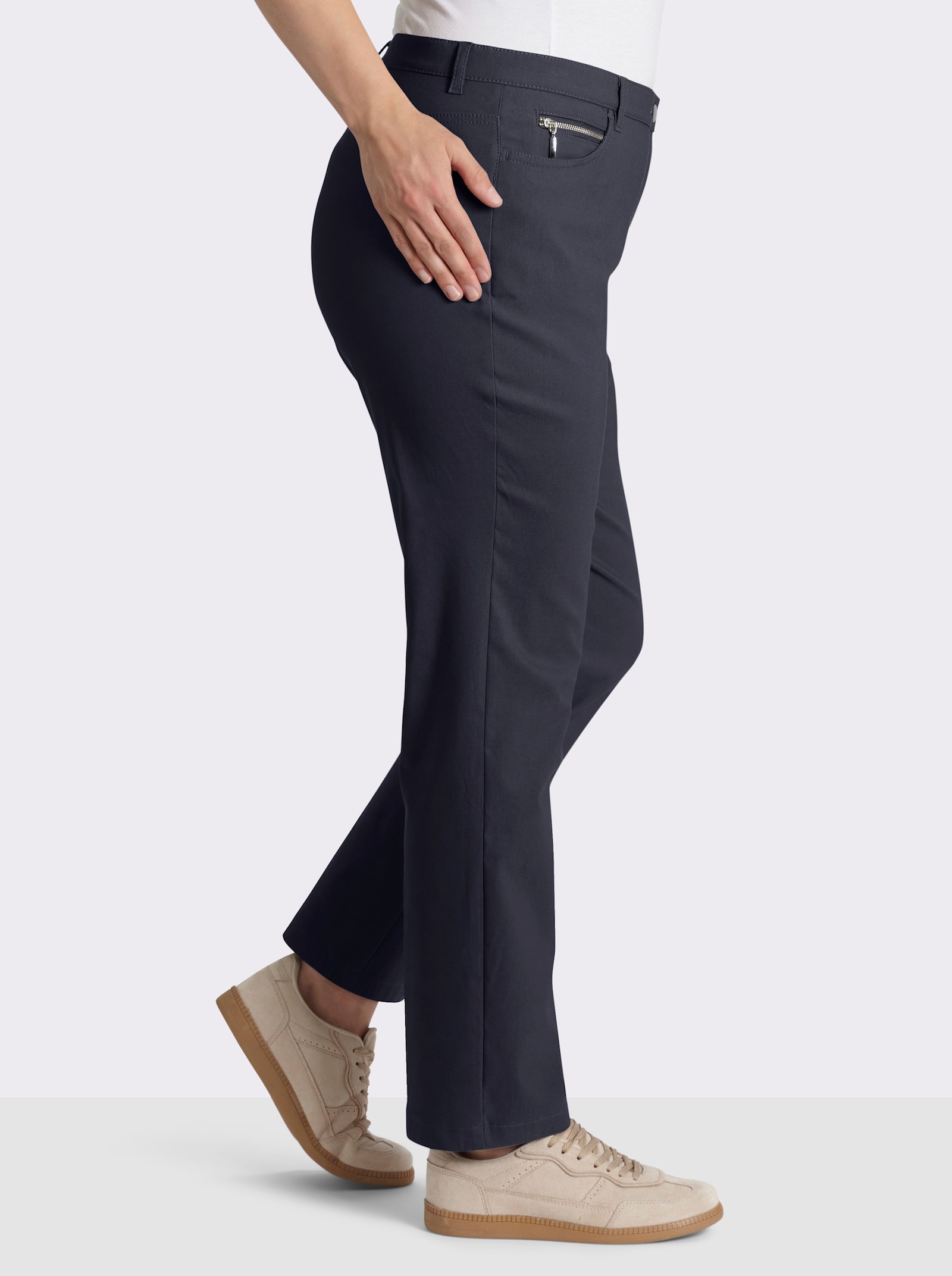Stehmann Comfort line Thermohose in elastischer Bengalin-Qualität - marine