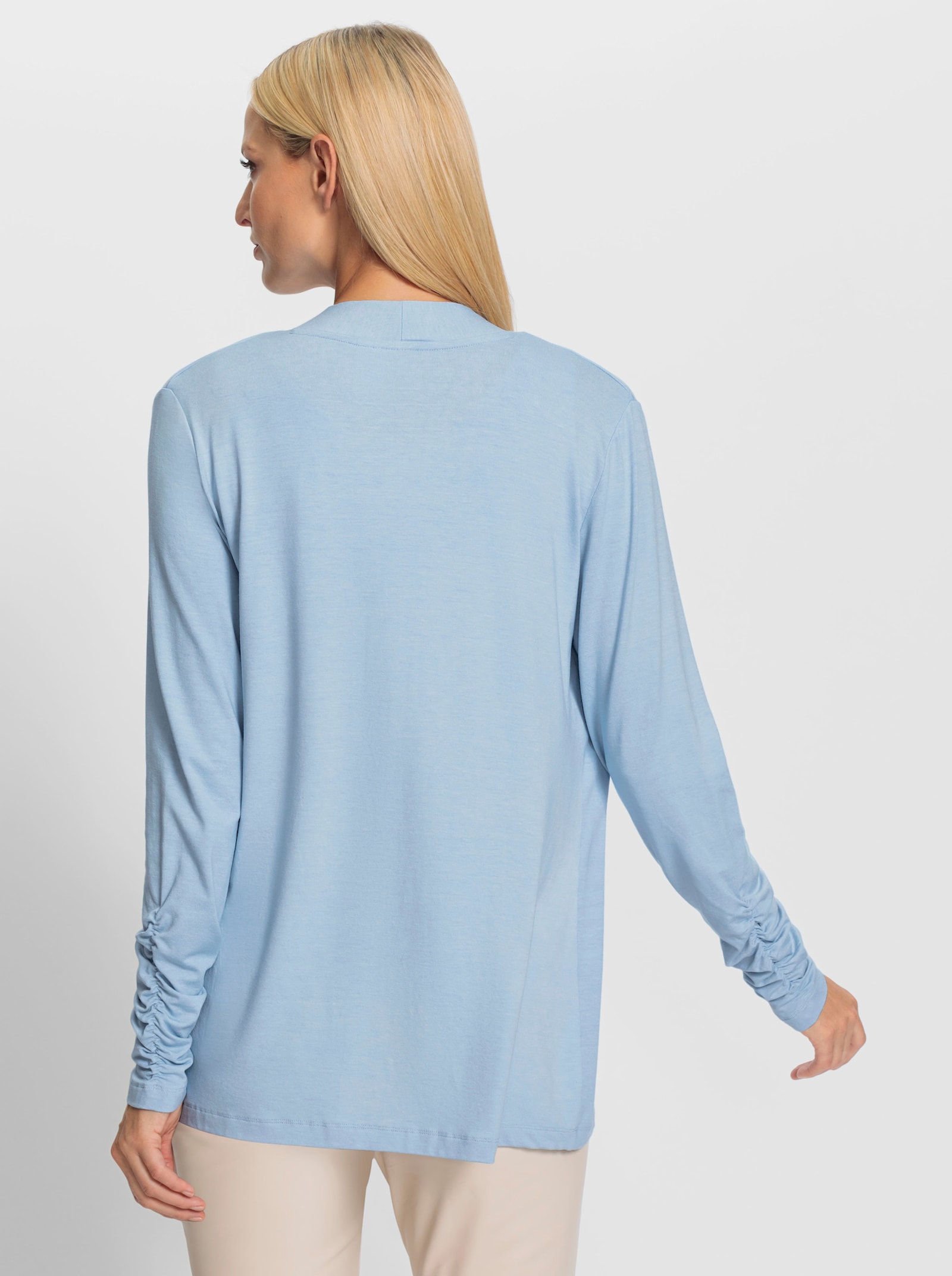 heine Twinset en qualité viscose - bleu glacier