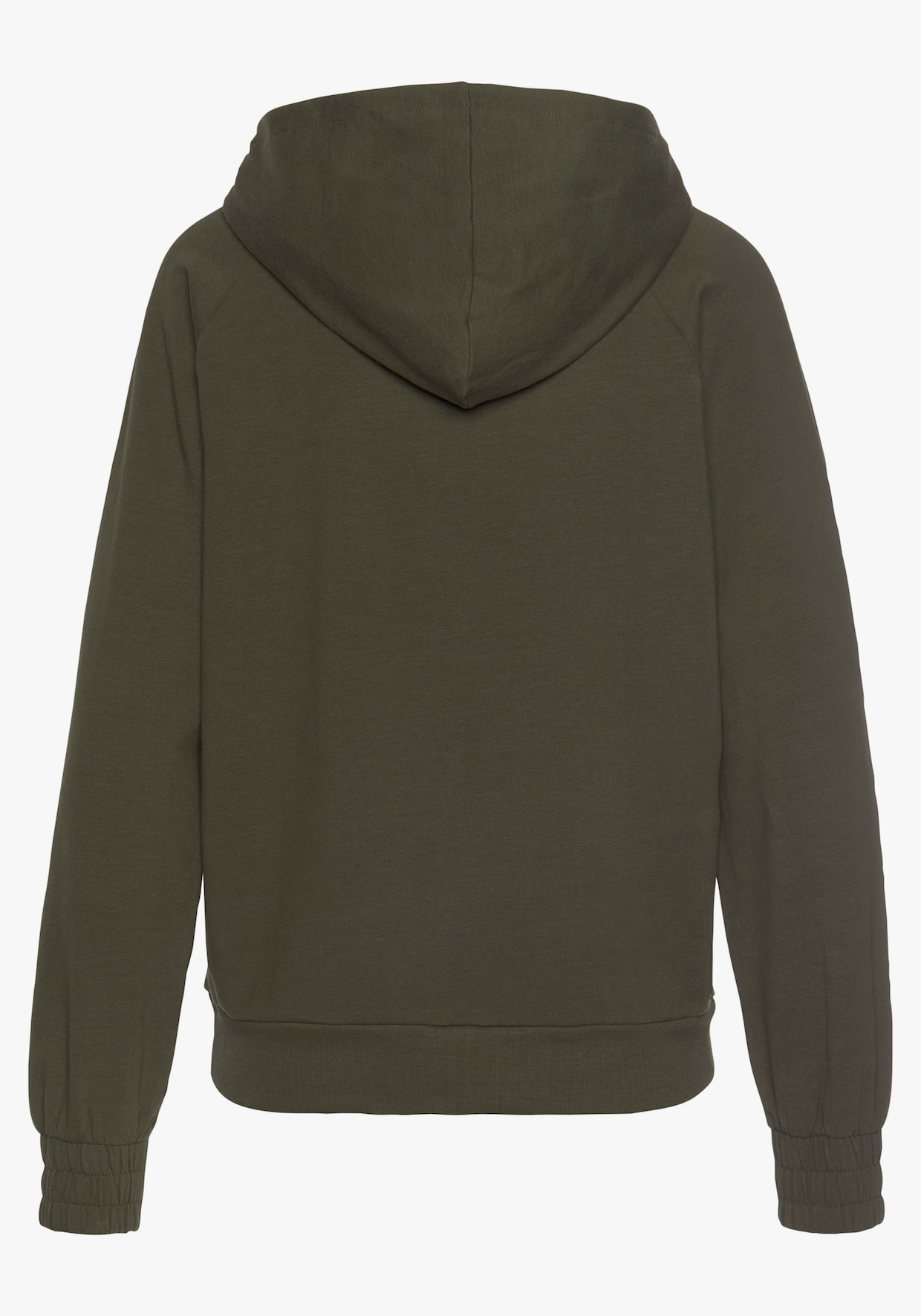 Sweatvest met capuchon - donkergroen