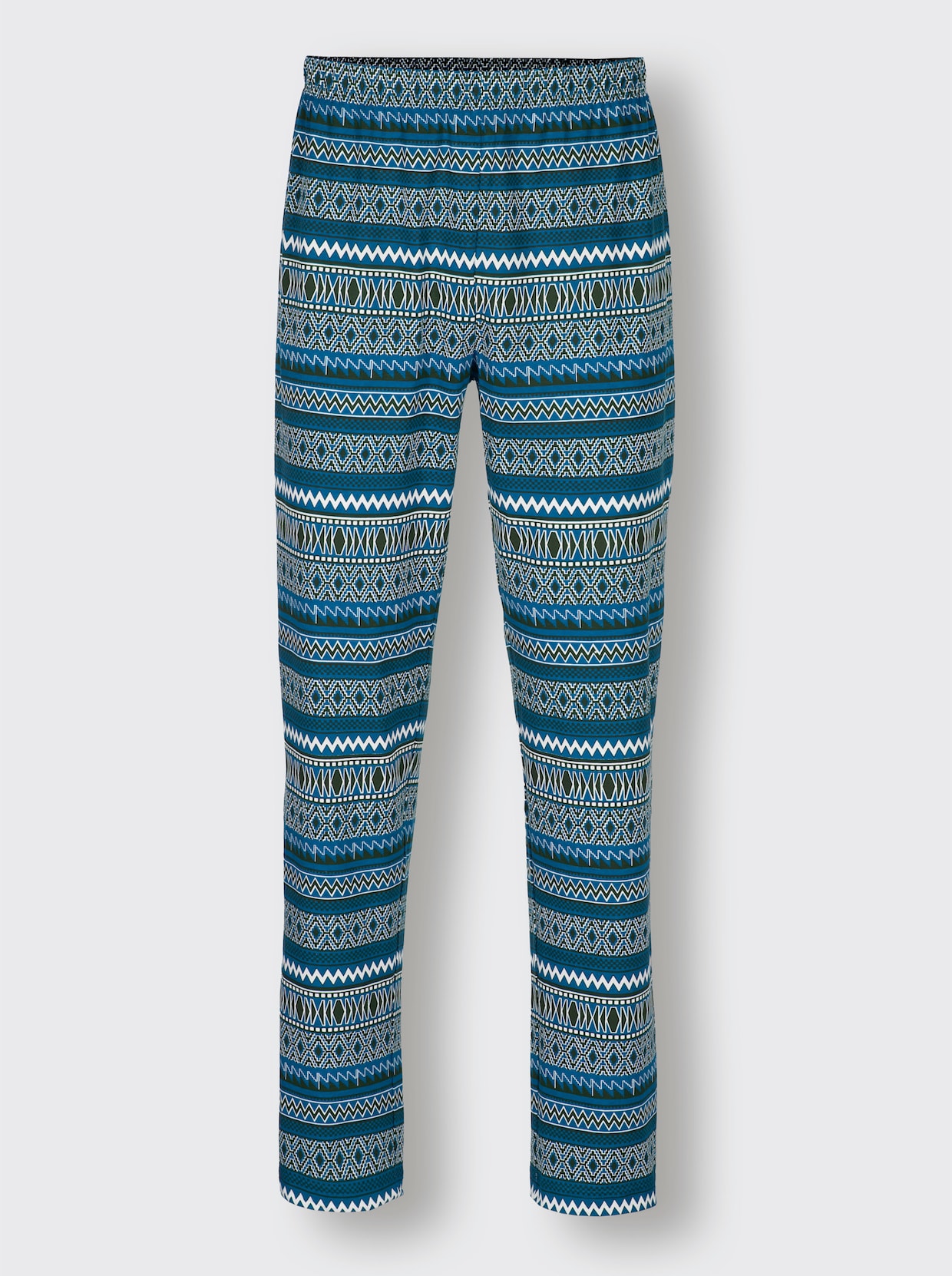 wäschepur men Pyjama's - donkerrood/marine + topaas/marine