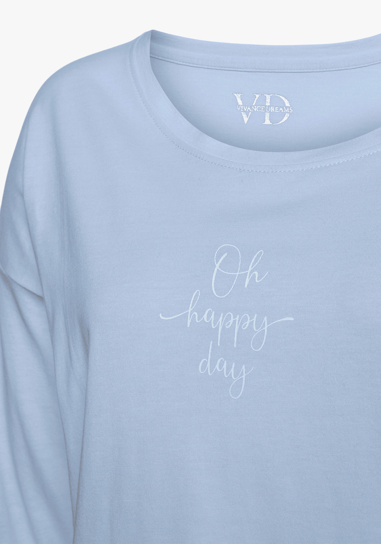 Vivance Dreams Pyjamaoberteil - hellblau
