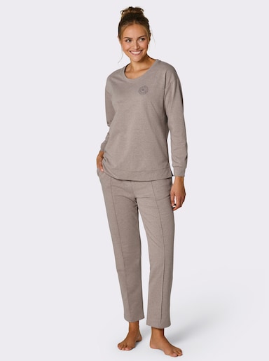 feel good Hausanzug - taupe-meliert