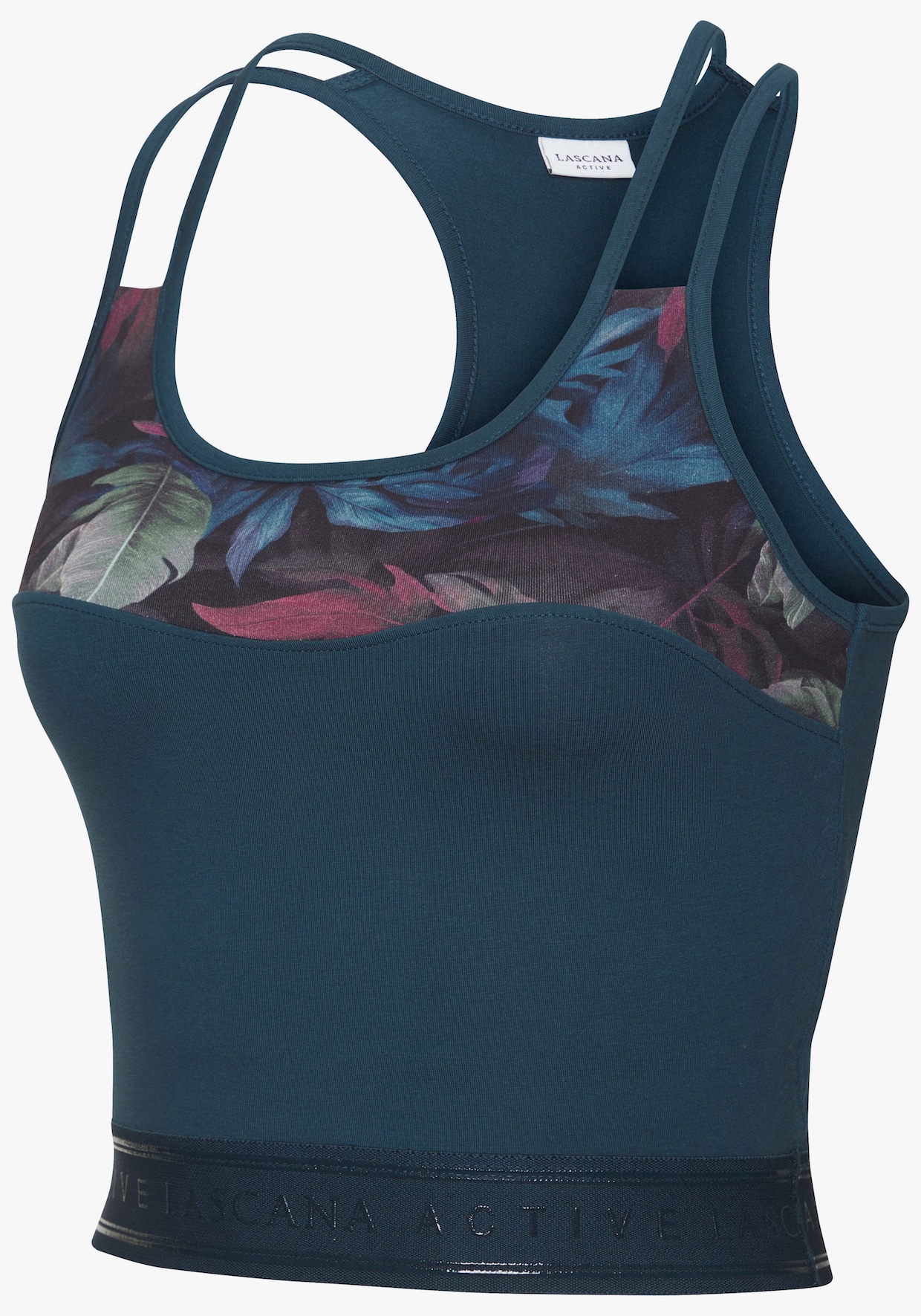 LASCANA ACTIVE Korte top - donkerblauw