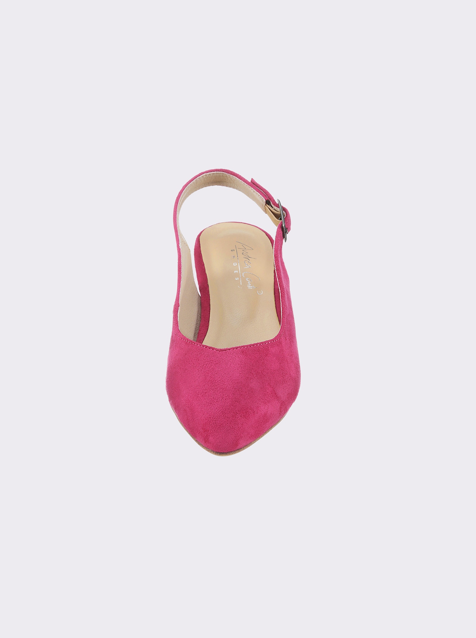 Andrea Conti Slingpumps aus Microfaser - pink