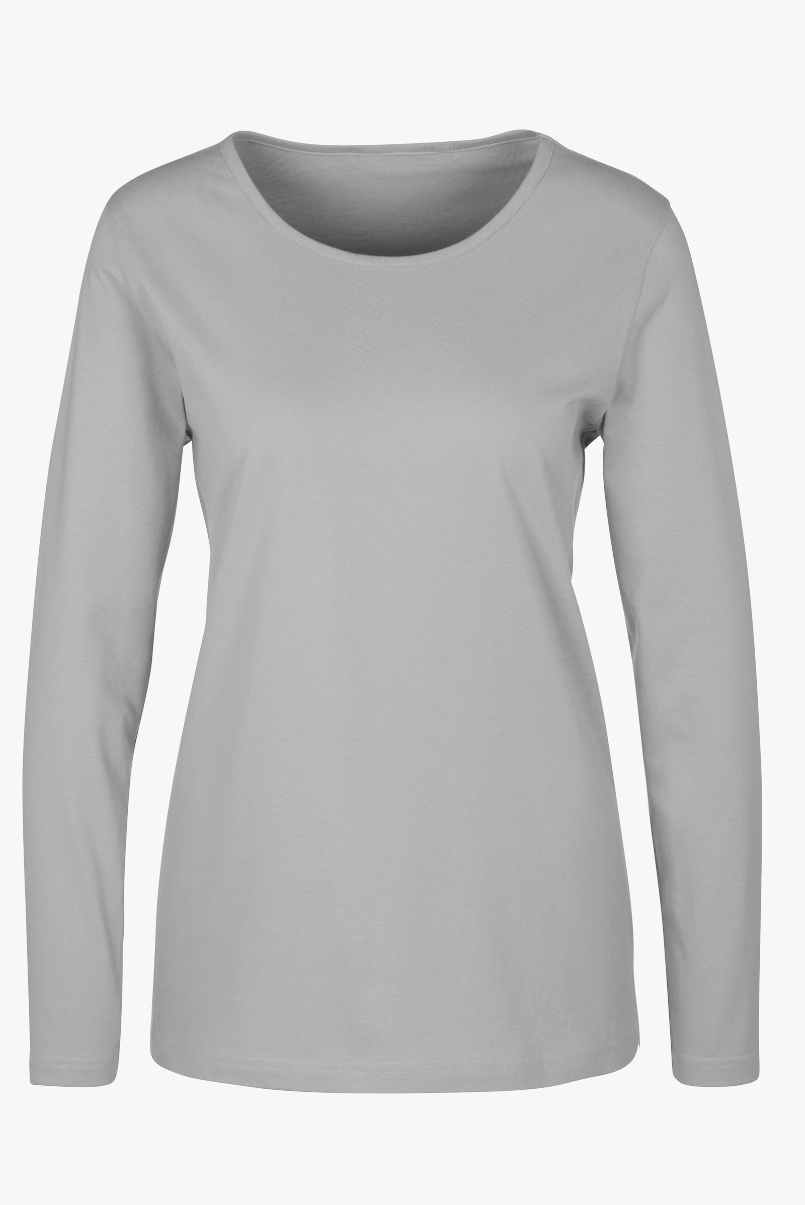 Langarmshirt in weiter Form - grau